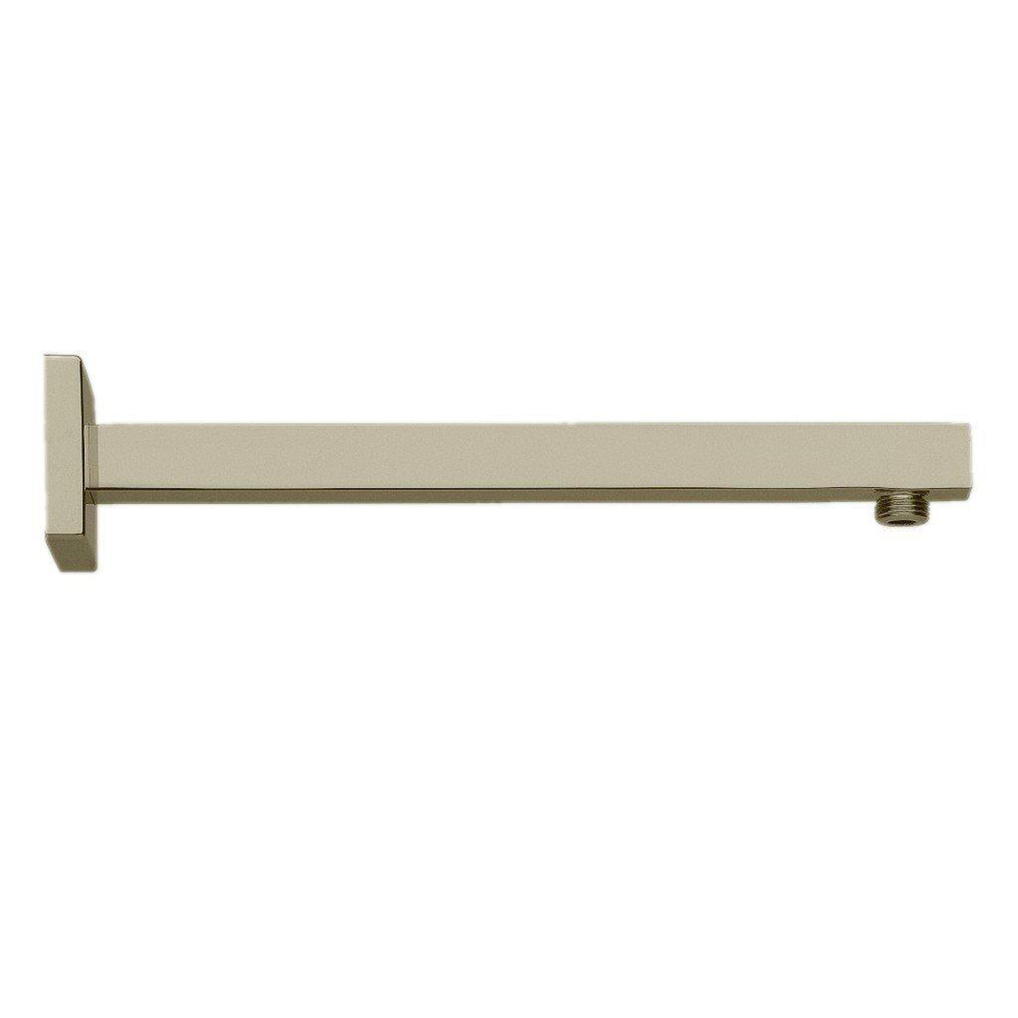 LaToscana by Paini, LaToscana Shower Line 12" Square Brushed Nickel Wall-Mounted Shower Arm