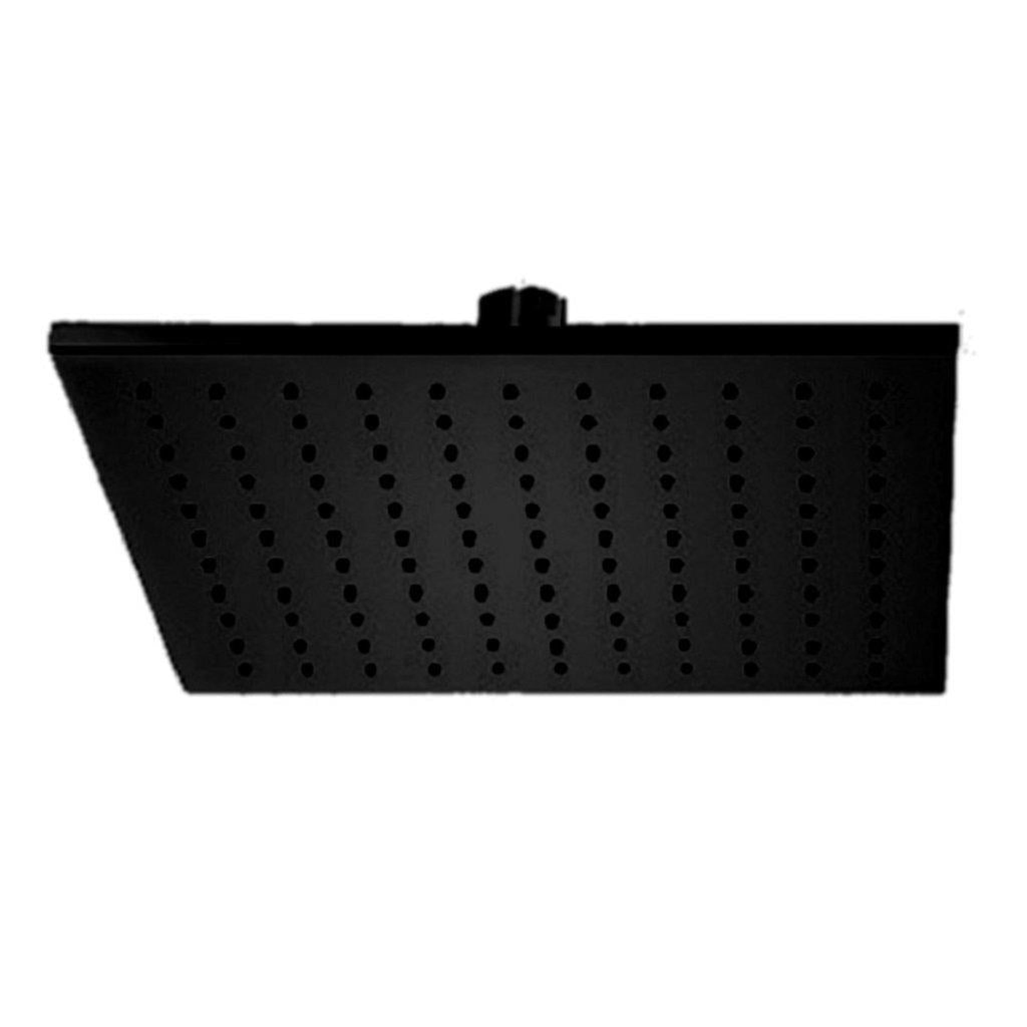 LaToscana by Paini, LaToscana Shower Line 12" Square Matt Black Brass Shower Head