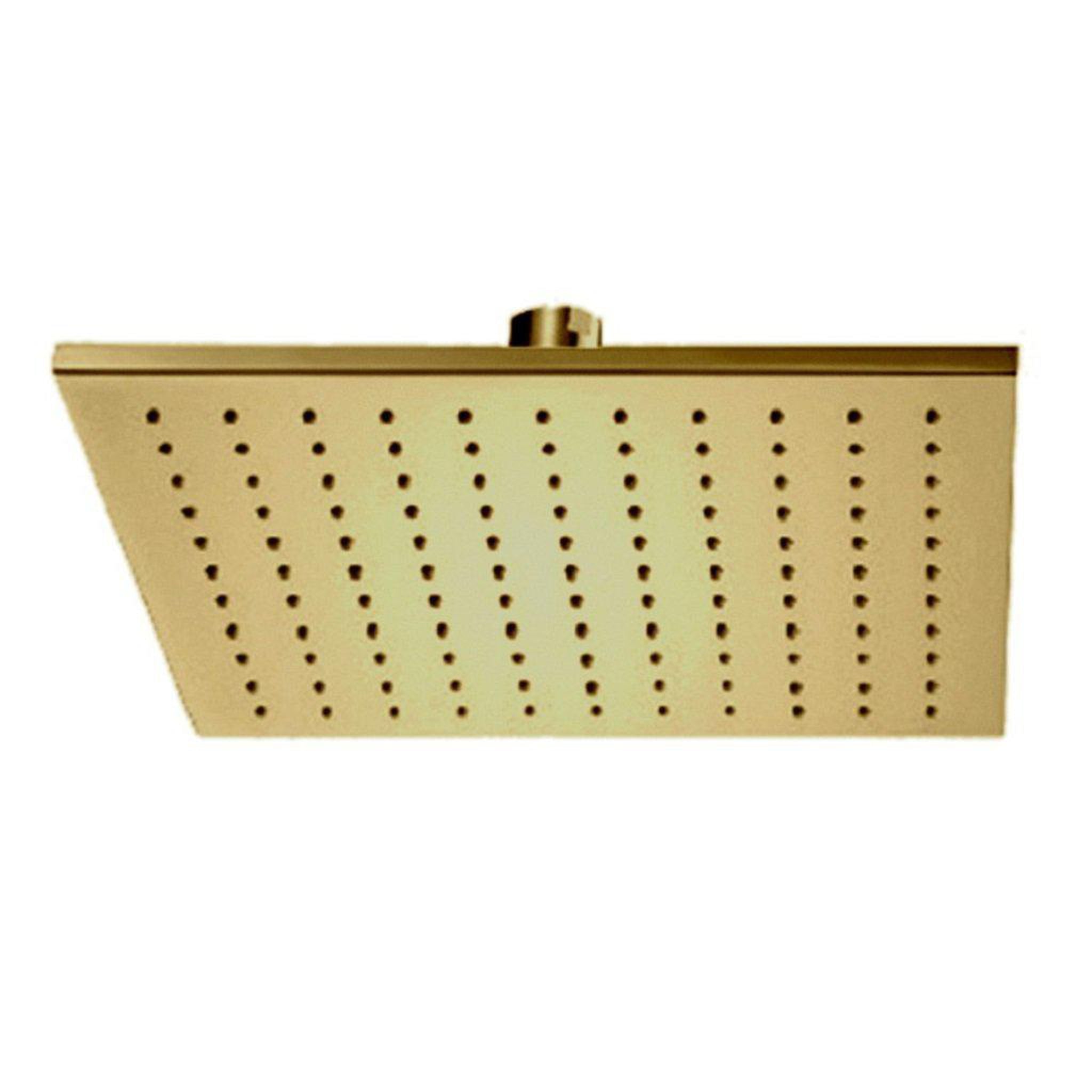 LaToscana by Paini, LaToscana Shower Line 12" Square Matt Gold Brass Shower Head