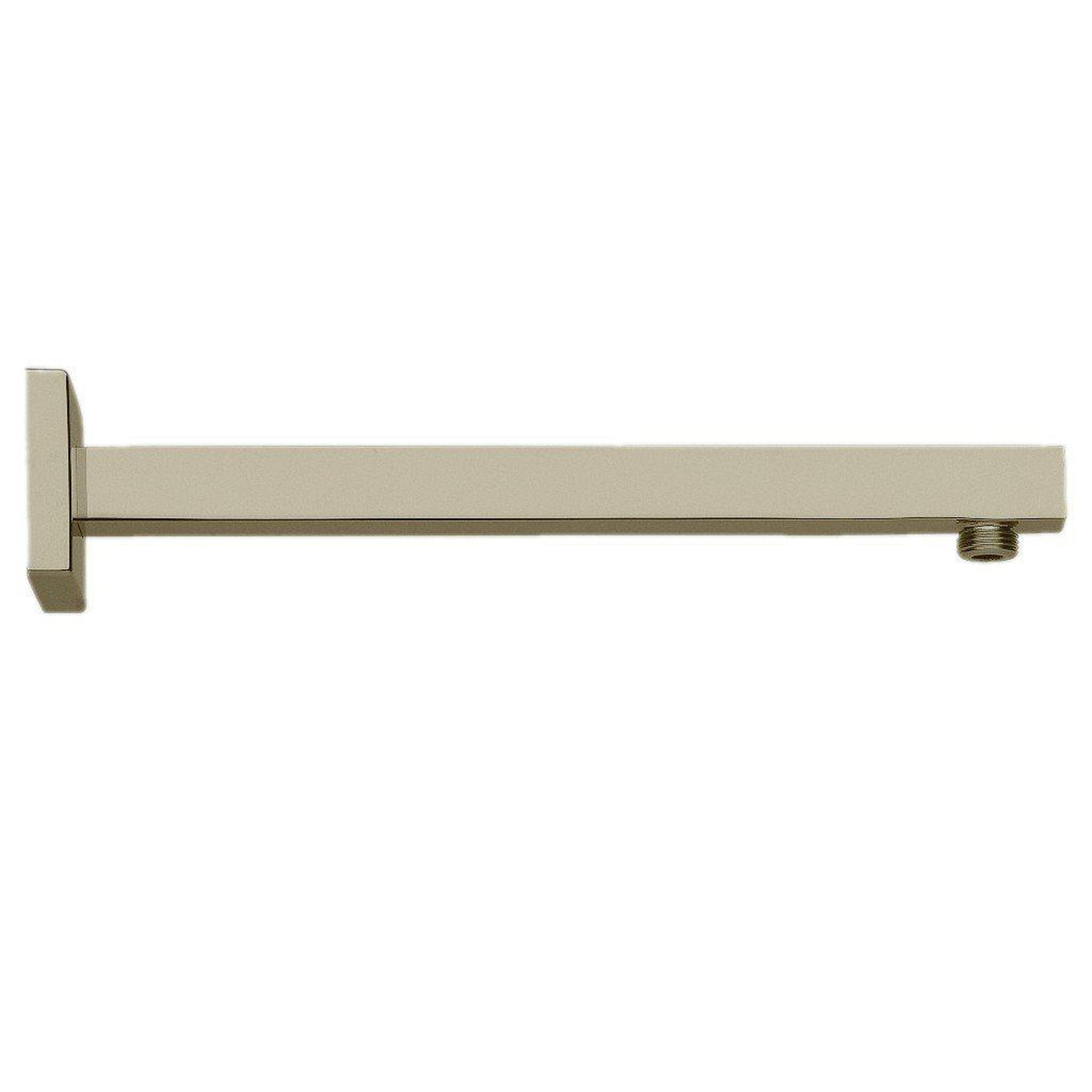 LaToscana by Paini, LaToscana Shower Line 16" Square Brushed Nickel Wall-Mounted Shower Arm