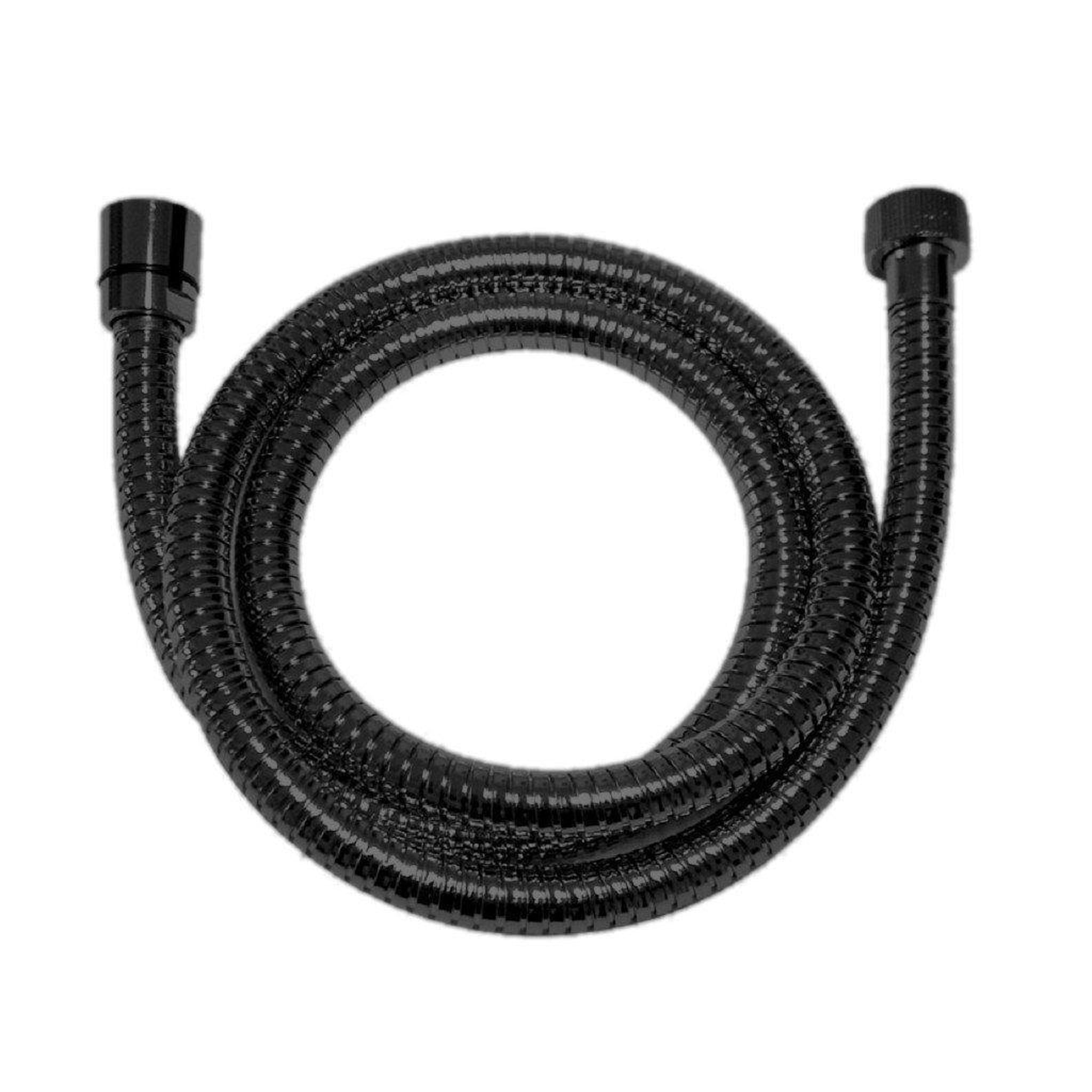 LaToscana by Paini, LaToscana Shower Line 78" Matt Black Metal Shower Hose