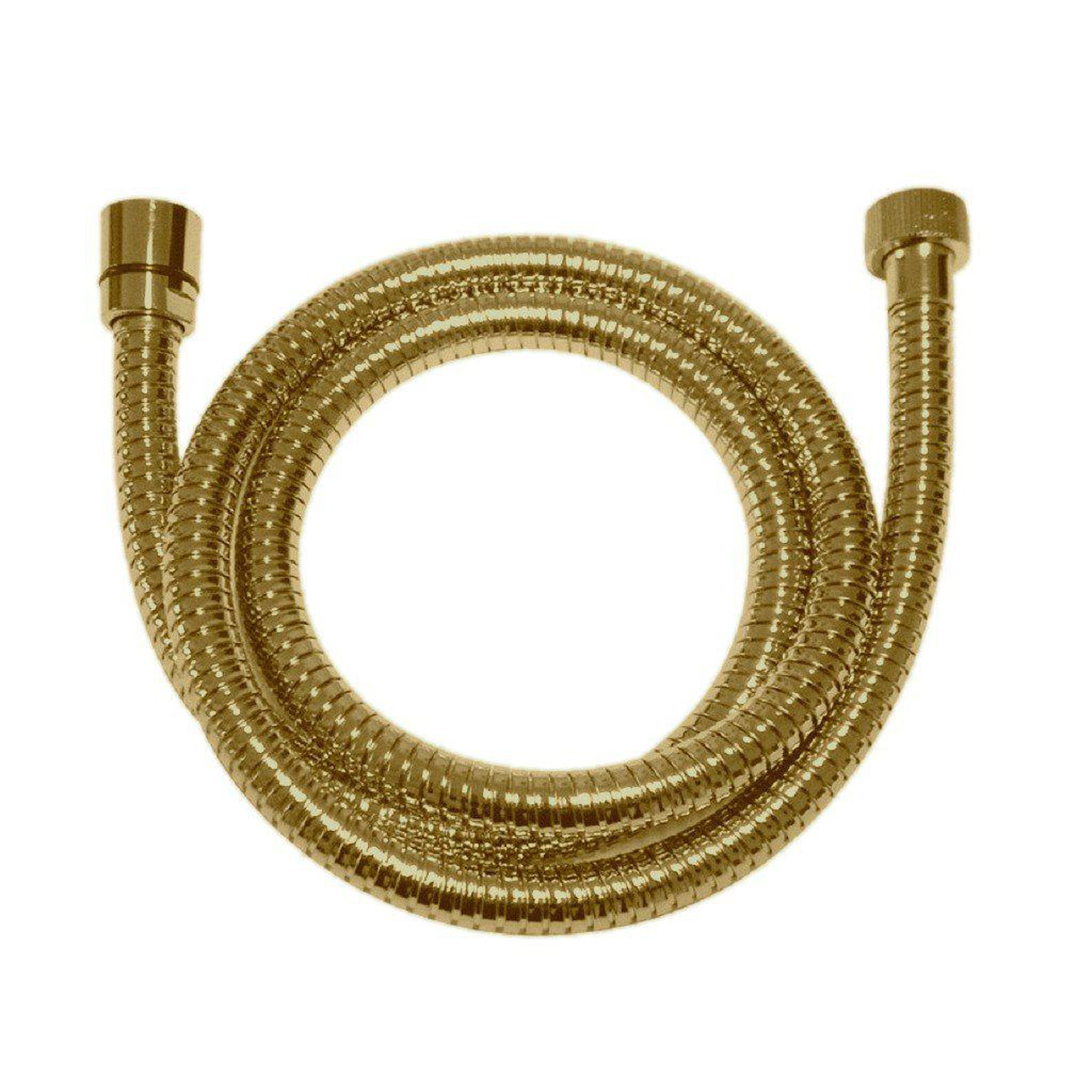 LaToscana by Paini, LaToscana Shower Line 78" Matt Gold Metal Shower Hose