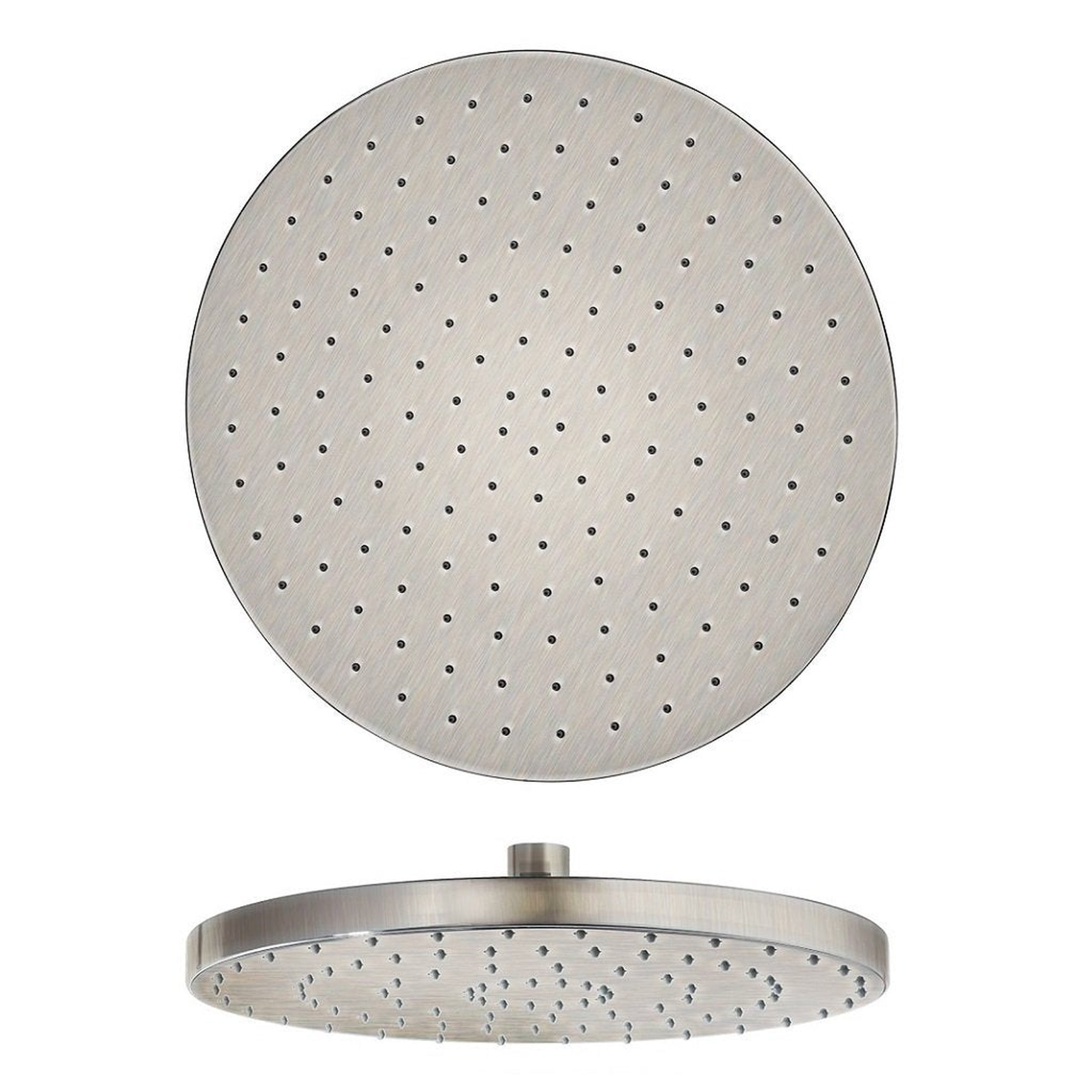 LaToscana by Paini, LaToscana Shower Line 8" Round Brushed Nickel Brass Shower Head