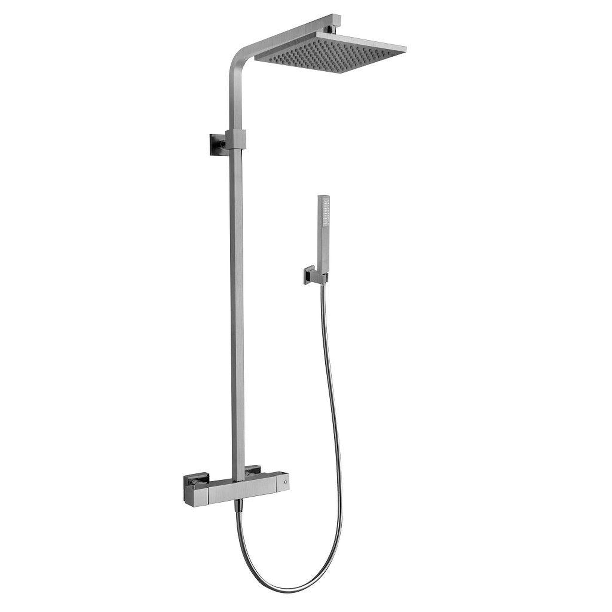 LaToscana by Paini, LaToscana Shower Line Chrome Shower Column With Thermostatic Mixer & Wall-Mounted Shower Holder