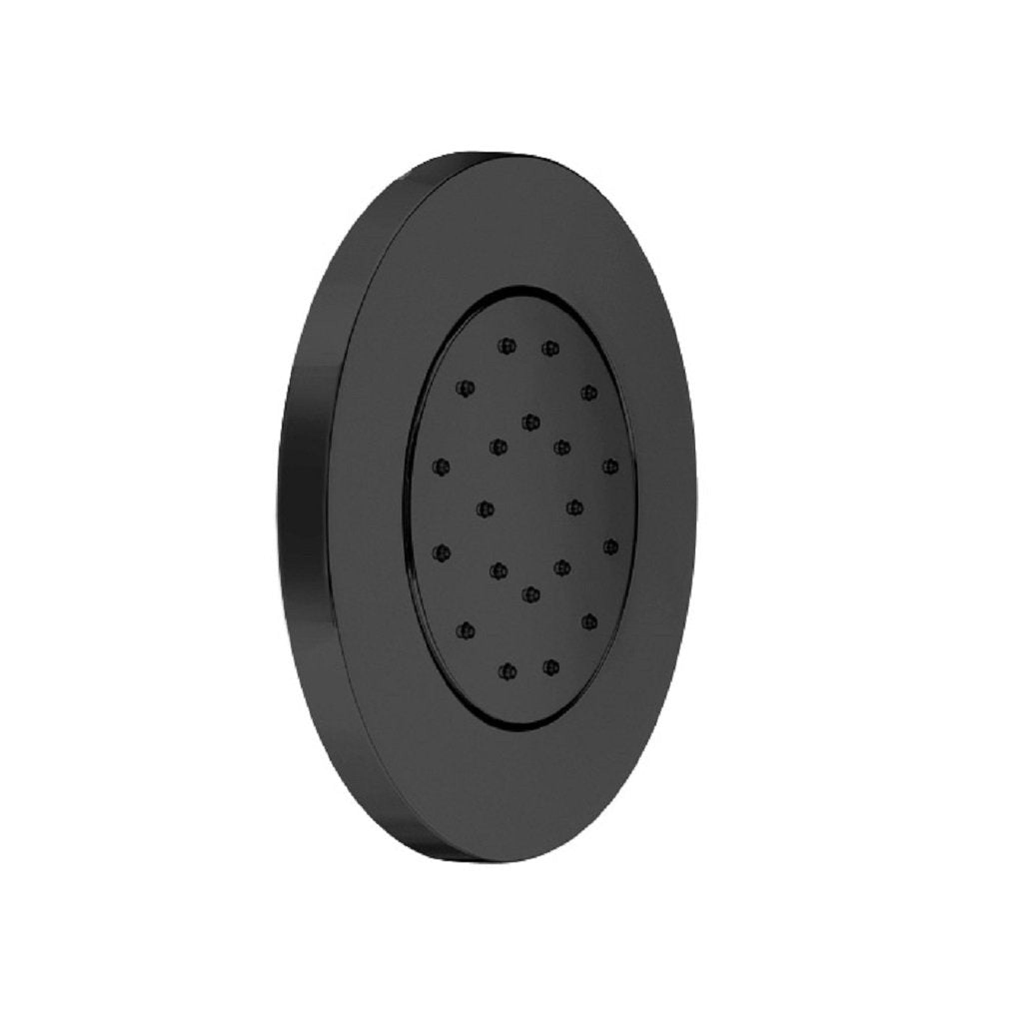 LaToscana by Paini, LaToscana Shower Line Matt Black Round Brass Tile Body Jet