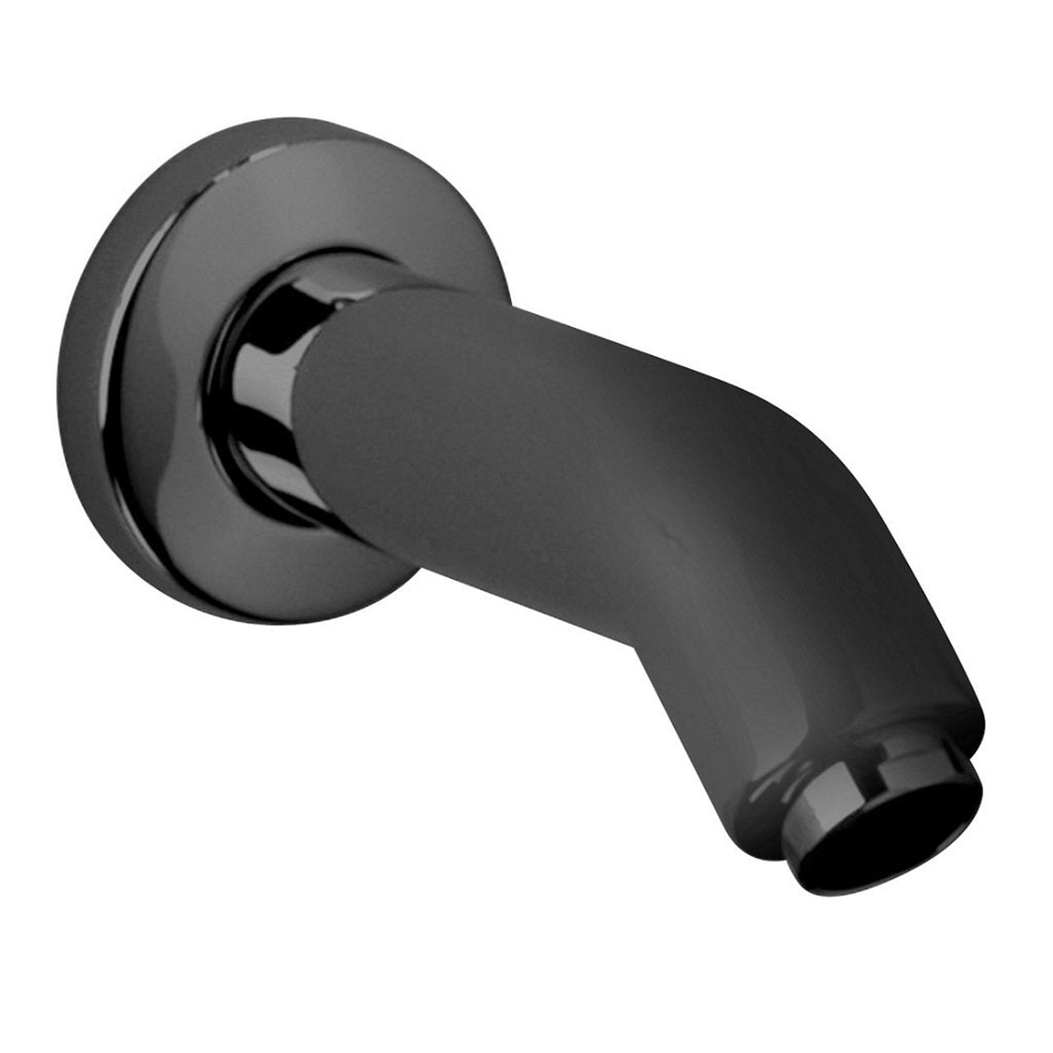 LaToscana by Paini, LaToscana Shower Line Matt Black Round Wall-Mounted Brass Tub Spout