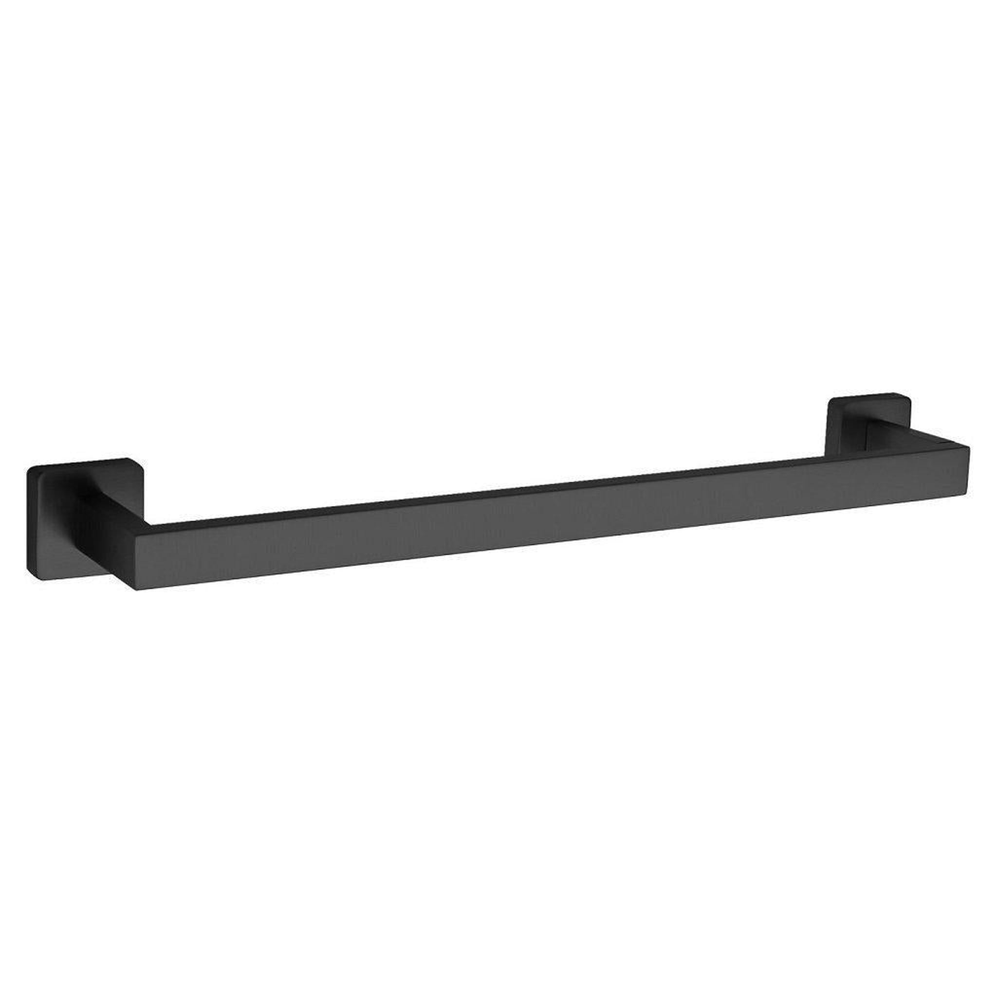 LaToscana by Paini, LaToscana Square 18" Matt Black Wall-Mounted Towel Bar