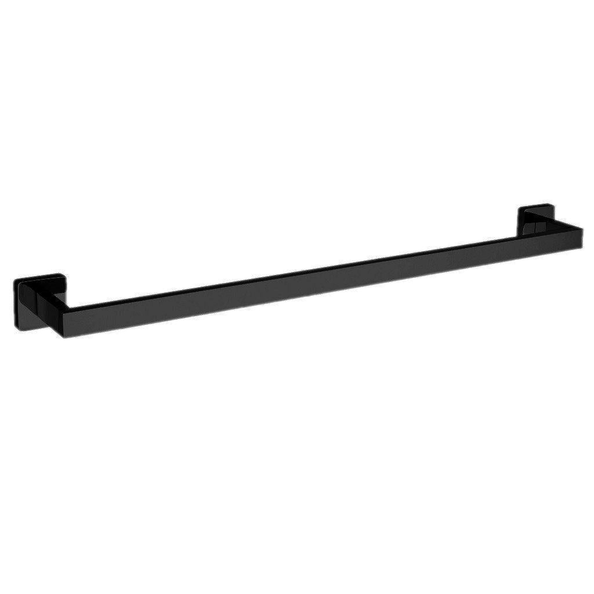 LaToscana by Paini, LaToscana Square 24" Matt Black Wall-Mounted Towel Bar