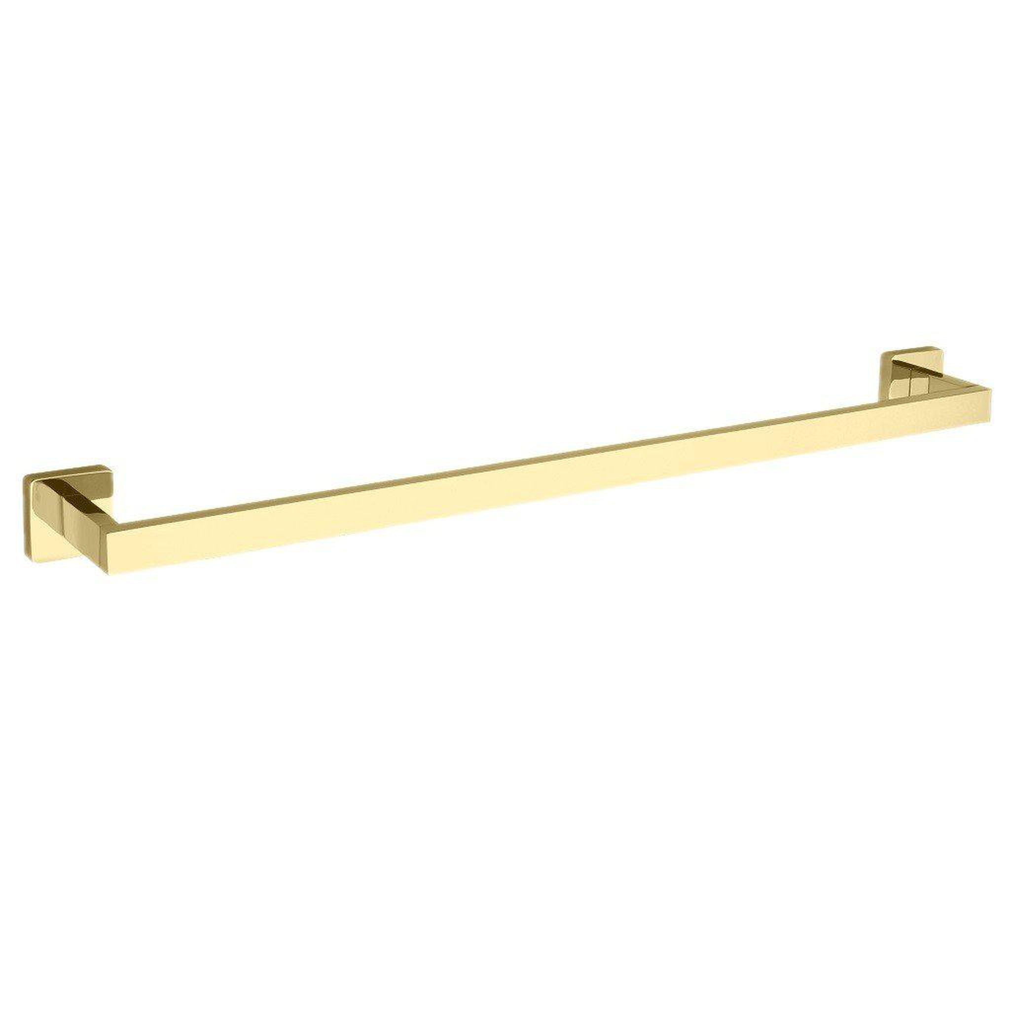 LaToscana by Paini, LaToscana Square 24" Matt Gold Wall-Mounted Towel Bar