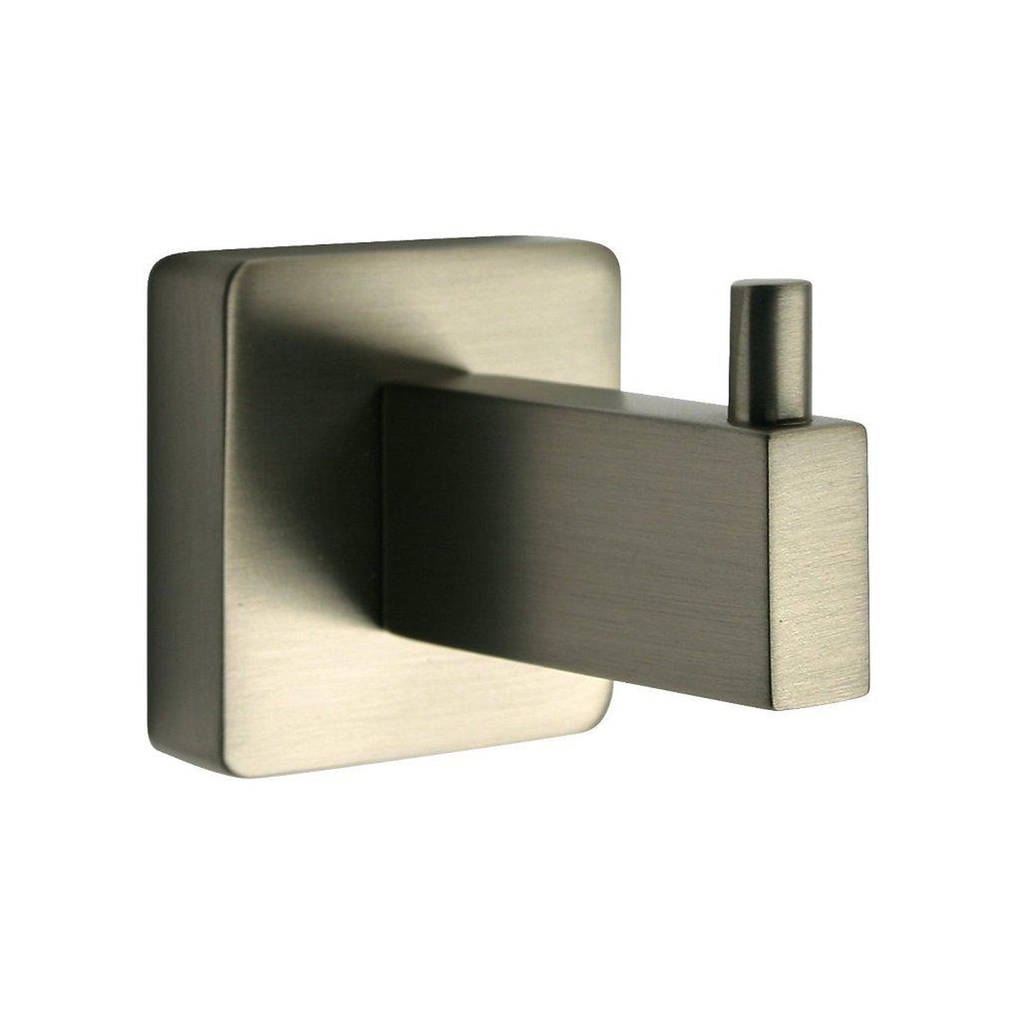 LaToscana by Paini, LaToscana Square Brushed Nickel Wall-Mounted Robe Hook