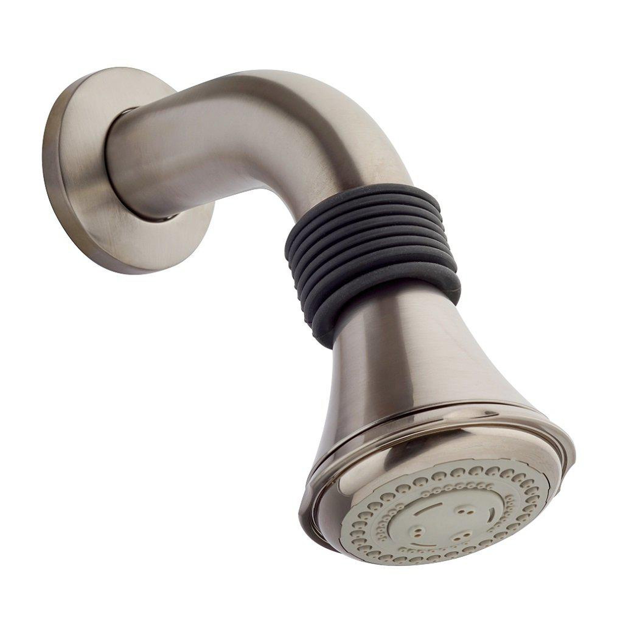 LaToscana by Paini, LaToscana Water Harmony Brushed Nickel 3-Function Shower Head With Arm & Flange