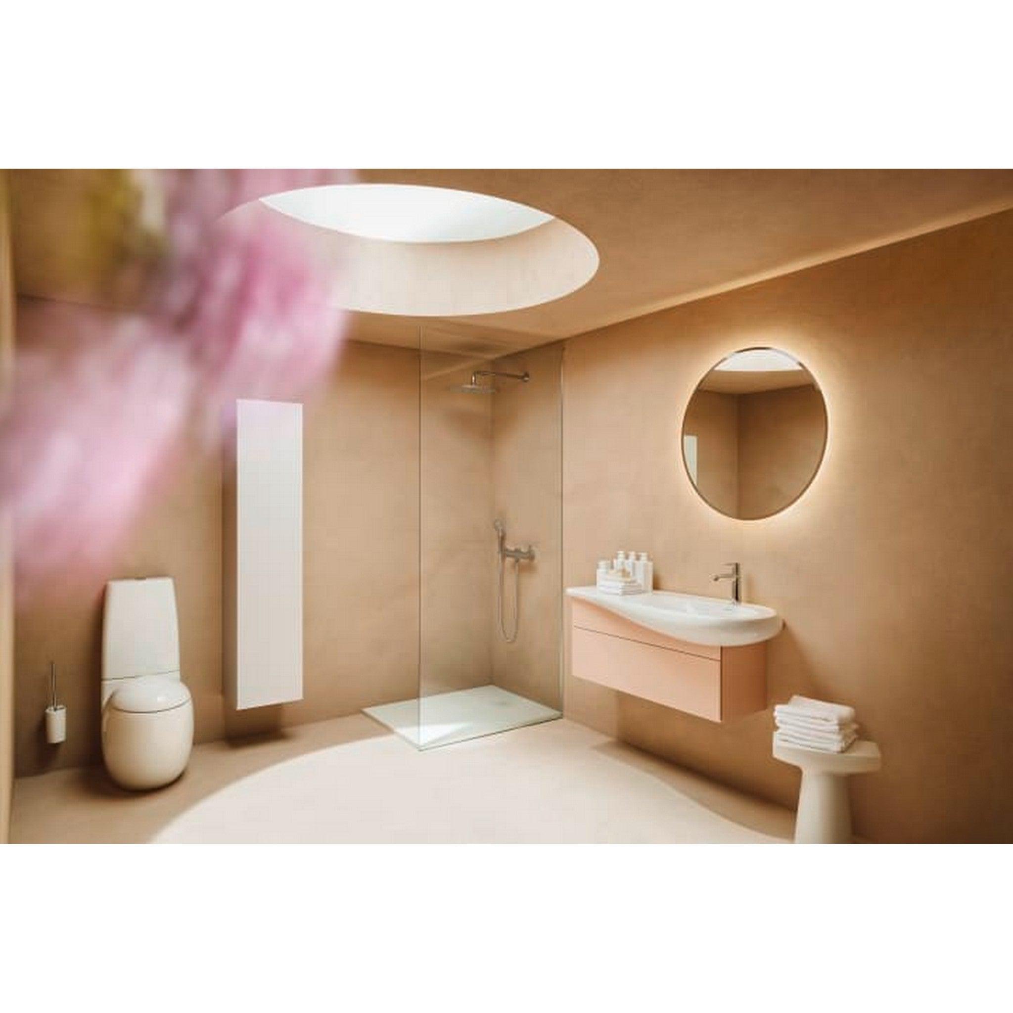 Laufen, Laufen IlBagnoAlessi 15" x 37" 2-Piece White Washdown Floor-Mounted Toilet