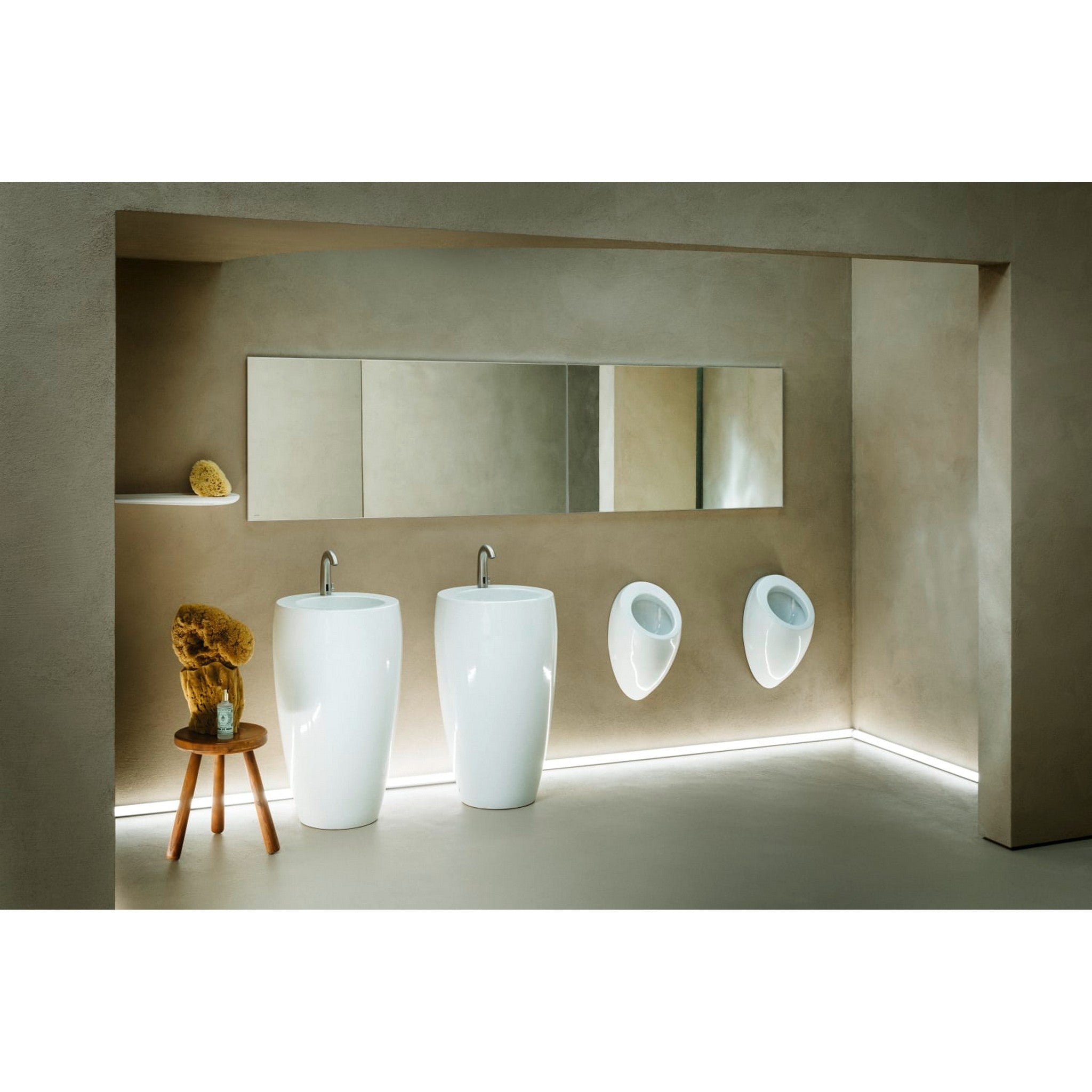 Laufen, Laufen IlBagnoAlessi 23" x 11" White Wall-Mounted Siphonic Urinal