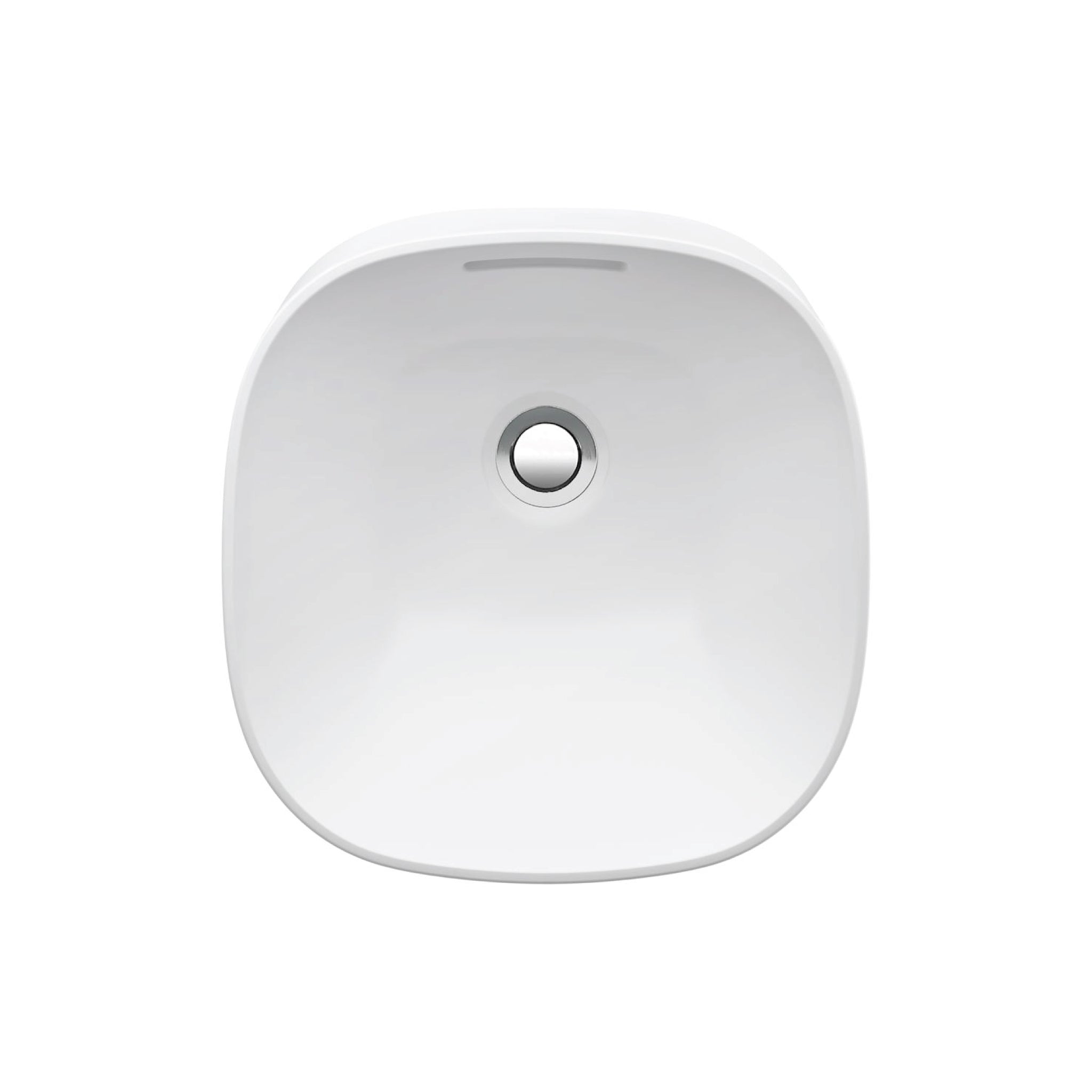 Laufen, Laufen Ino 14" x 14" Square Matte White Ceramic Drop-in  Bathroom Sink With Overflow Slot