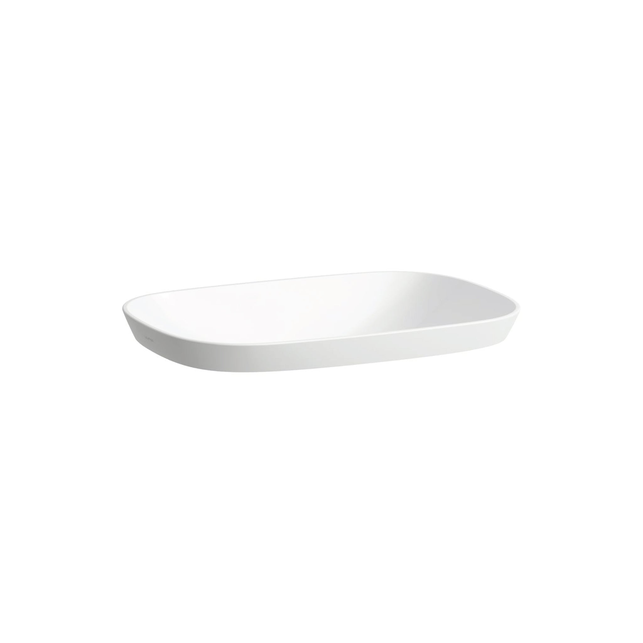 Laufen, Laufen Ino 20" x 15" Rectangular Matte White Ceramic Drop-in Bathroom Sink Without Overflow Slot