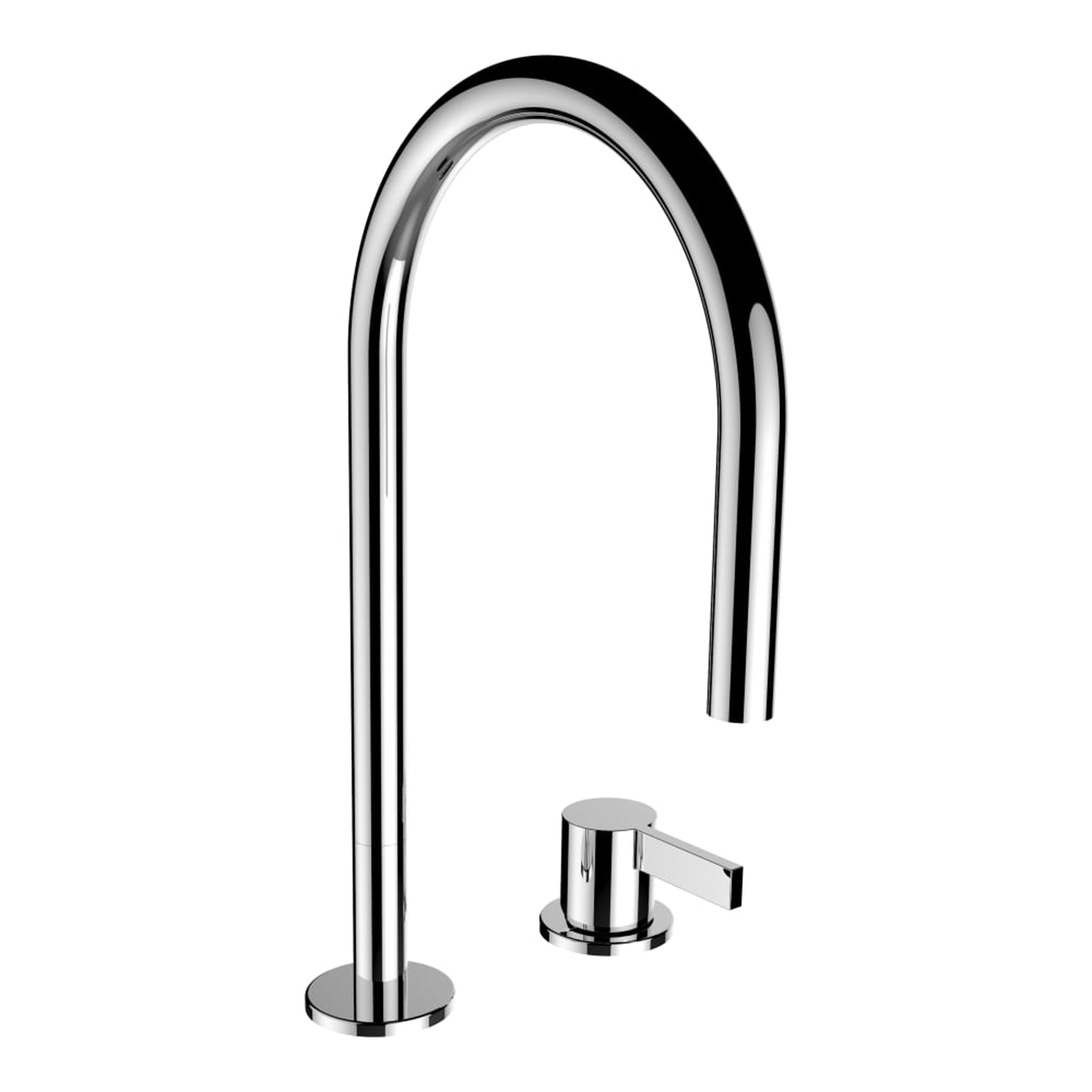 Laufen, Laufen Kartell 12" 2-Hole Chrome Swivel-Spout Bathroom Sink Faucet