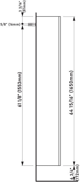 Laufen_Kartell_408287_Technical_Drawing_Side_View