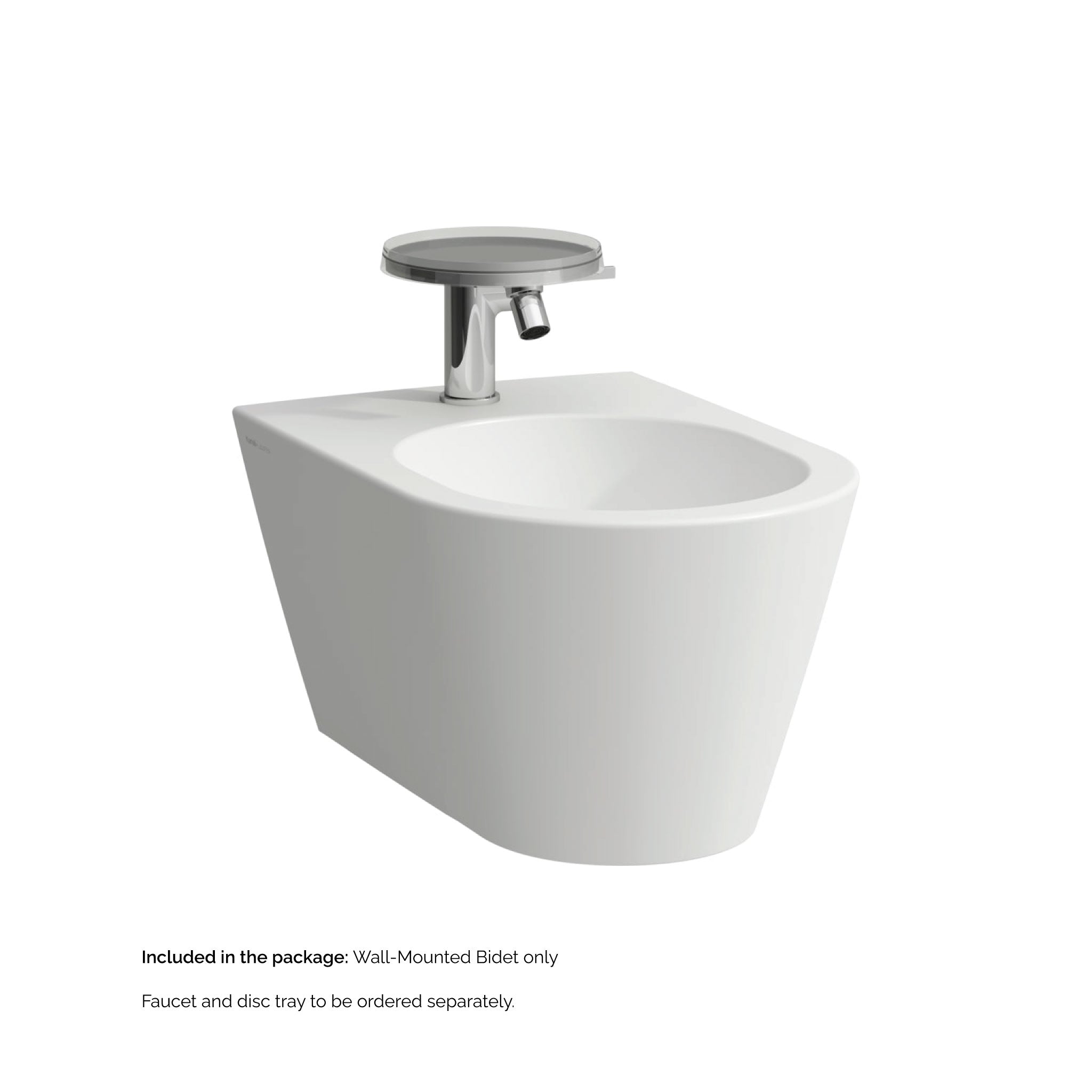 Laufen, Laufen Kartell 15" x 11" Single-Hole Matte White Wall-Mounted Bidet