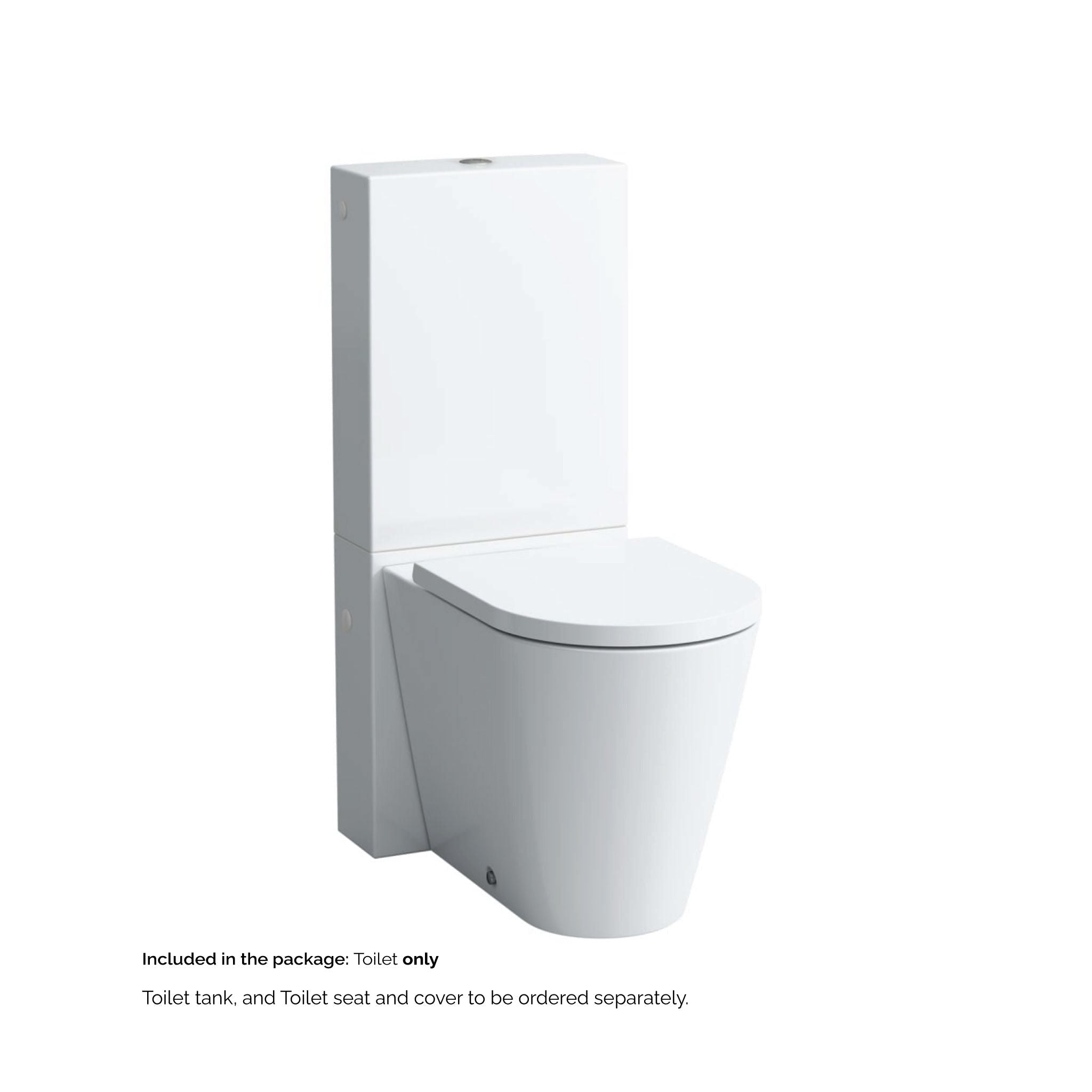 Laufen, Laufen Kartell 15" x 17" Matte White Dual-Flush Washdown Floor-Mounted Toilet