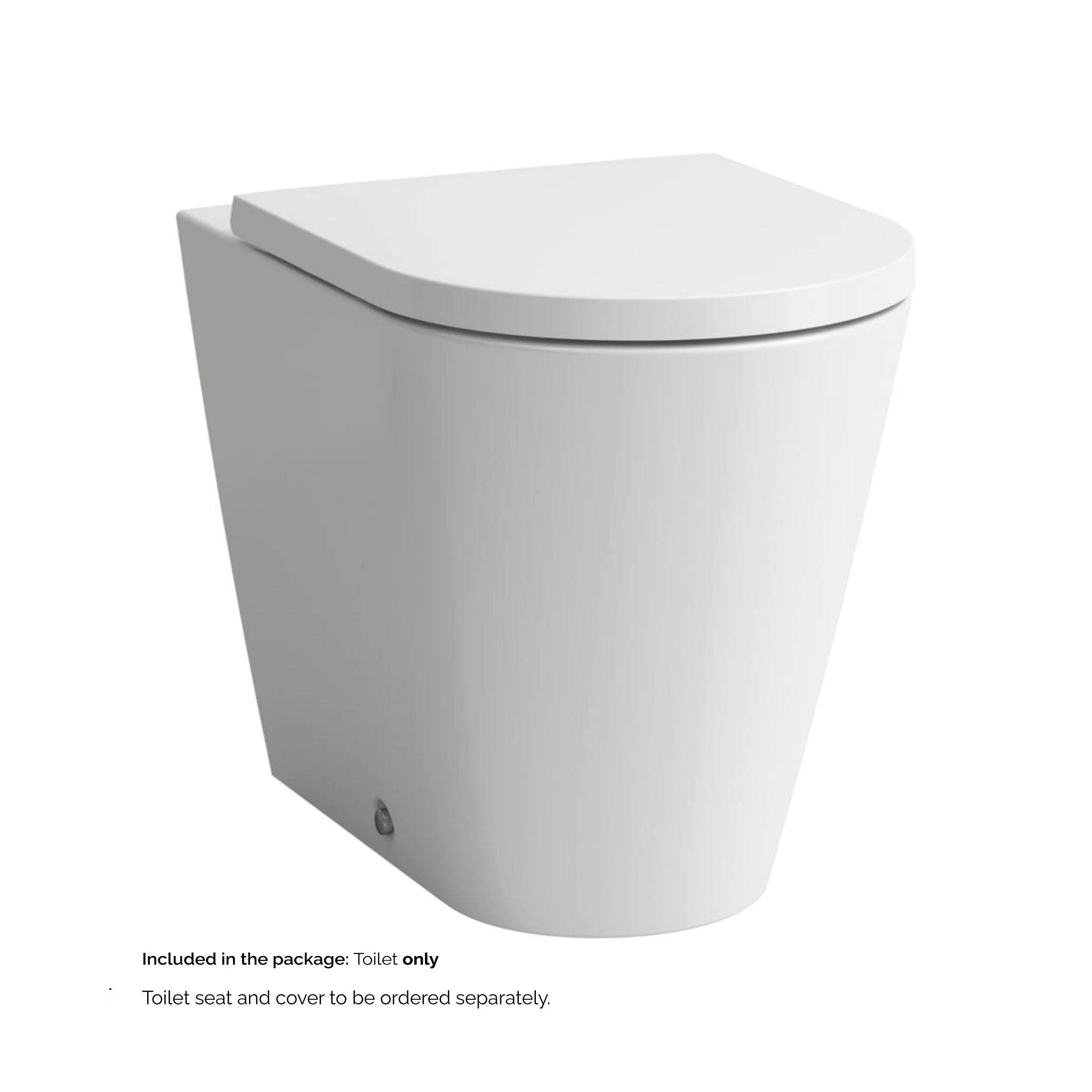 Laufen, Laufen Kartell 15" x 17" Matte White Dual-Flush Washdown Floor-Mounted Toilet