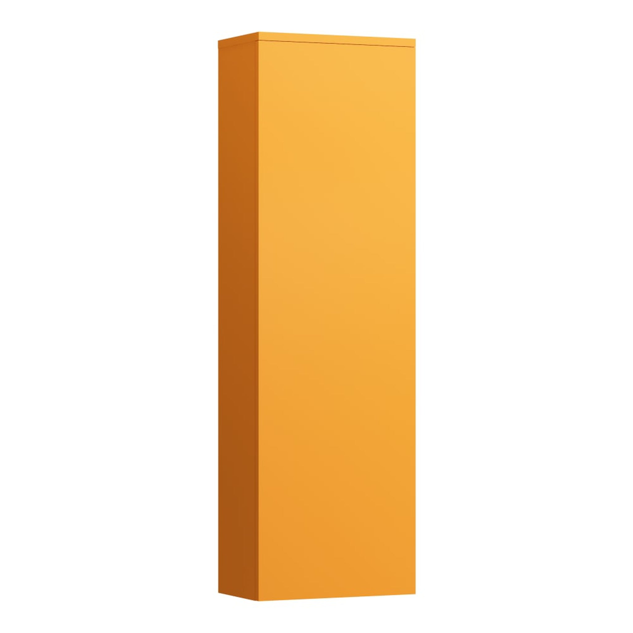 Laufen, Laufen Kartell 16" x 51" 1-Door Right-Hinged Ochre Brown Wall-Mounted Tall Cabinet With 4 Fixed Glass Shelves