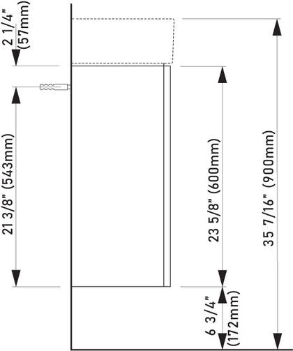 Laufen_Kartell_407517_Technical_Drawing_Side_View