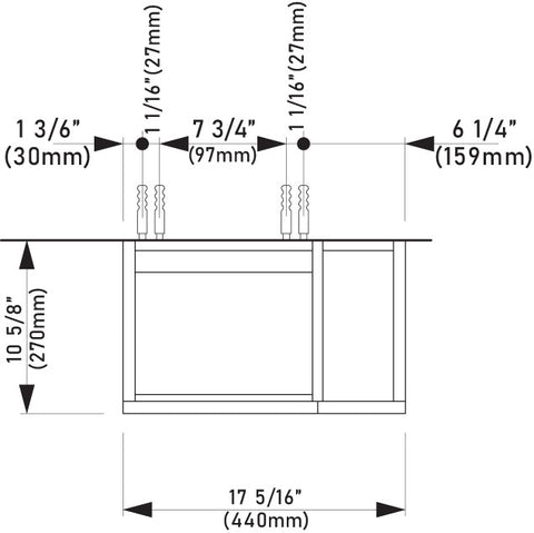 Laufen_Kartell_407517_Technical_Drawing_Top_View