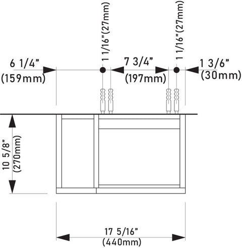 Laufen_Kartell_407518_Technical_Drawing_Top_View