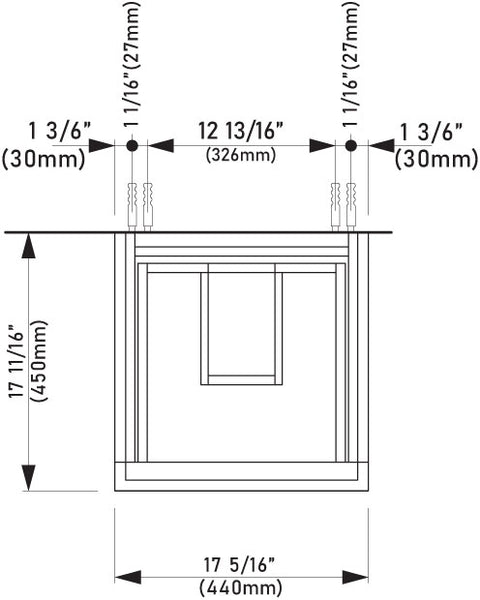 Laufen_Kartell_407508_Technical_Drawing_Top_View