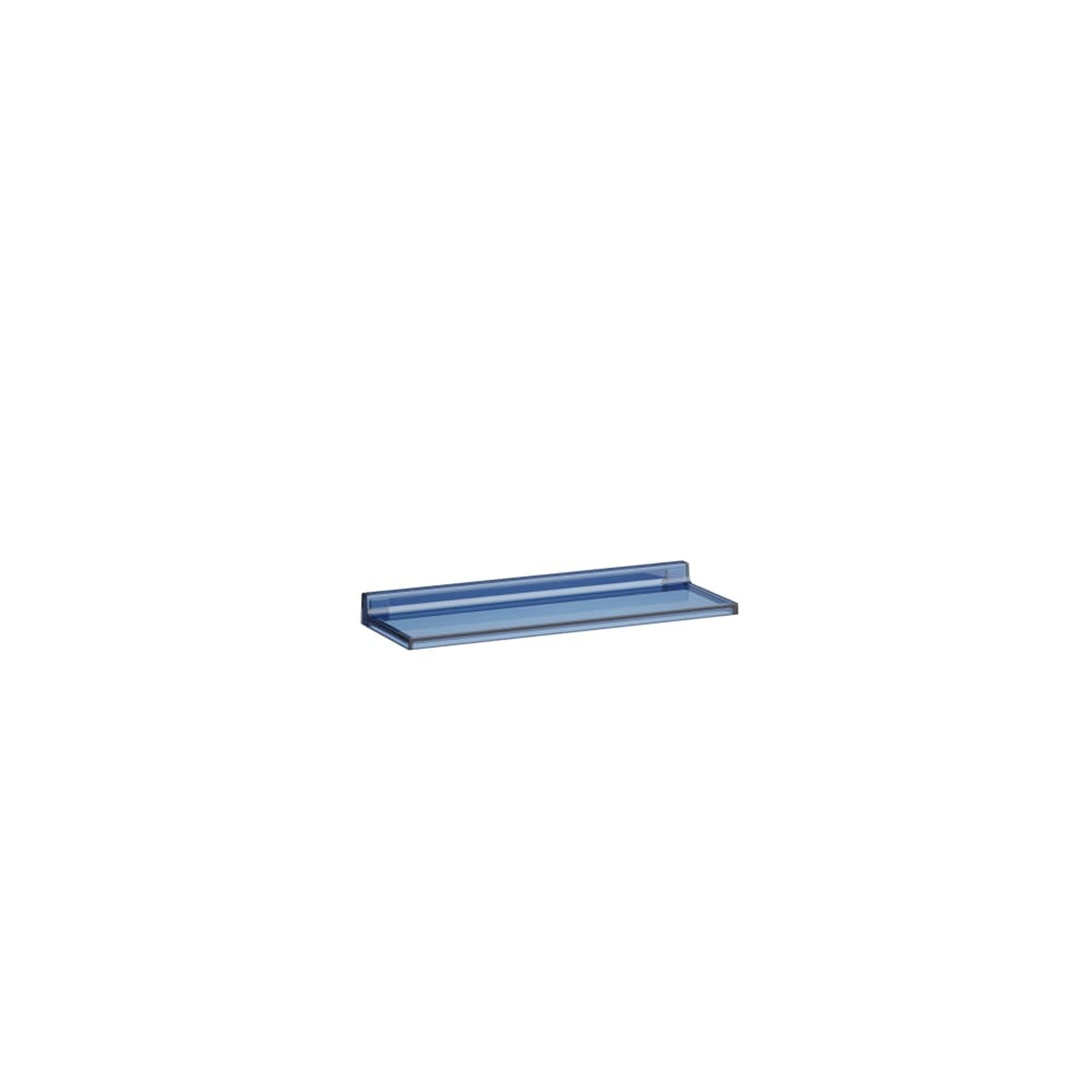 Laufen, Laufen Kartell 18" Blue Acrylic Wall Shelf