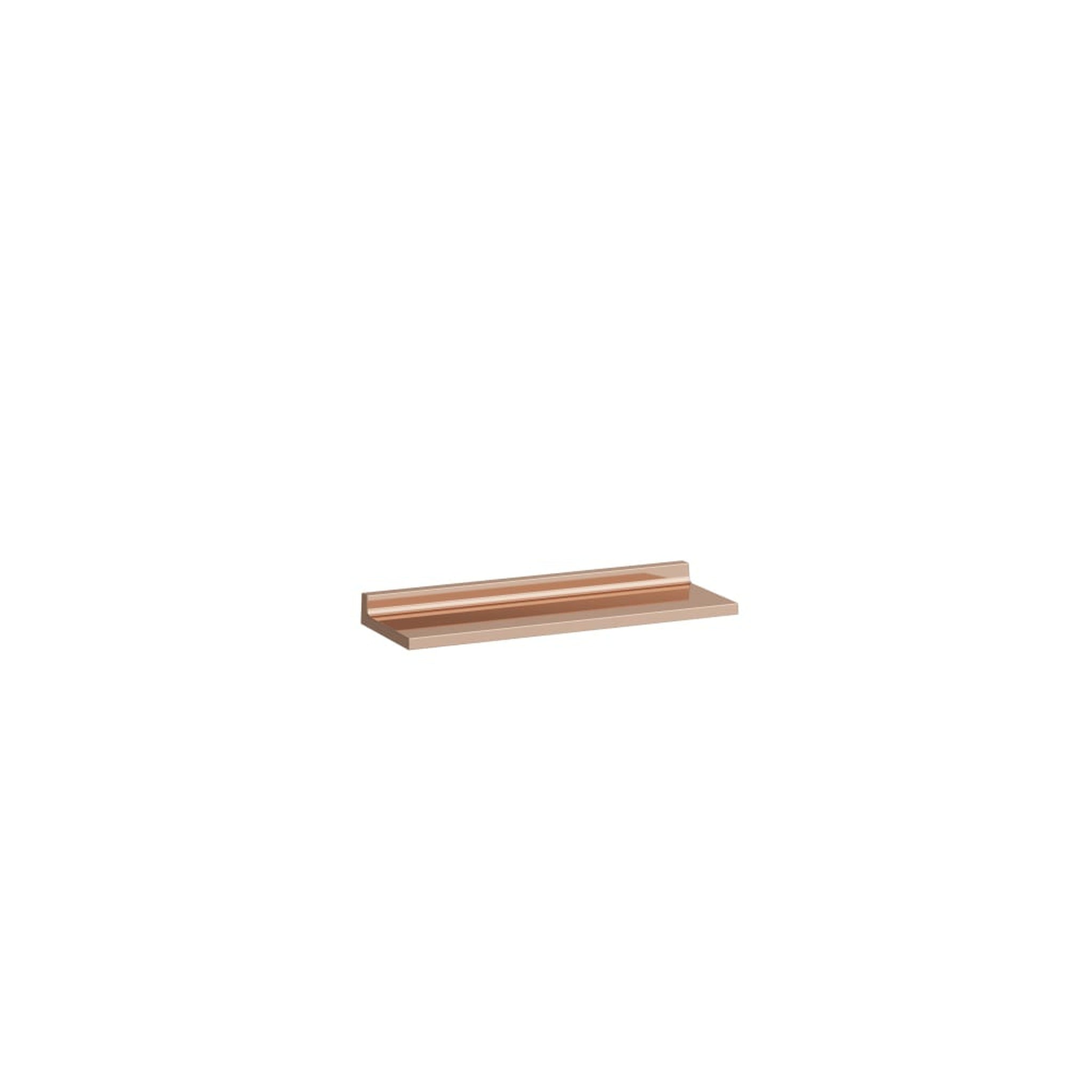 Laufen, Laufen Kartell 18" Copper Acrylic Wall Shelf