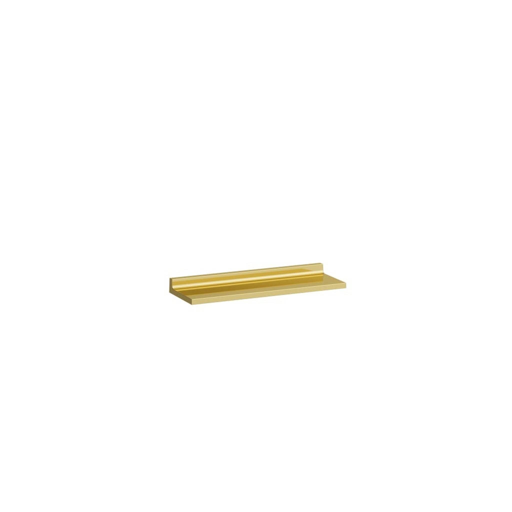 Laufen, Laufen Kartell 18" Gold Acrylic Wall Shelf