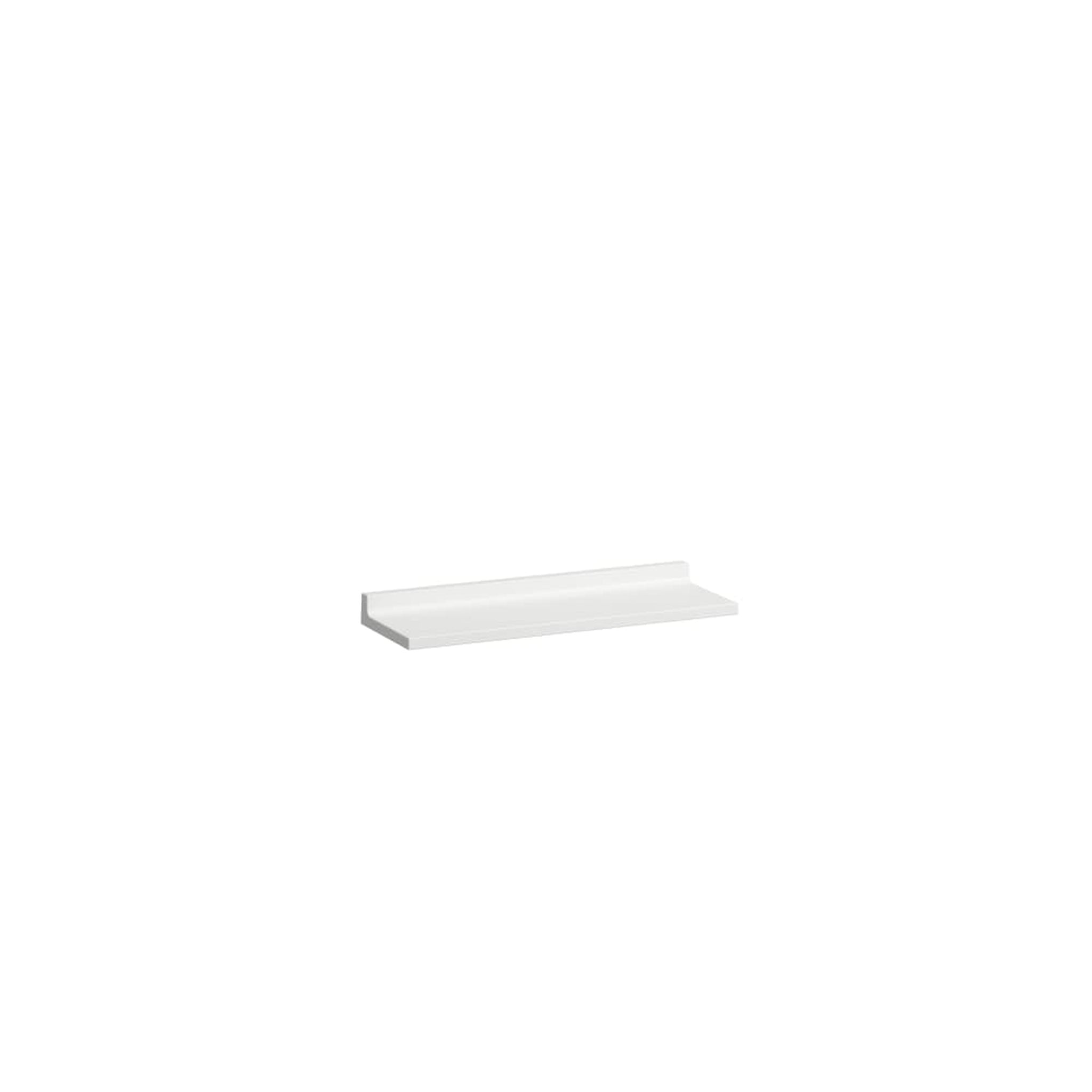 Laufen, Laufen Kartell 18" Opaque White Acrylic Wall Shelf