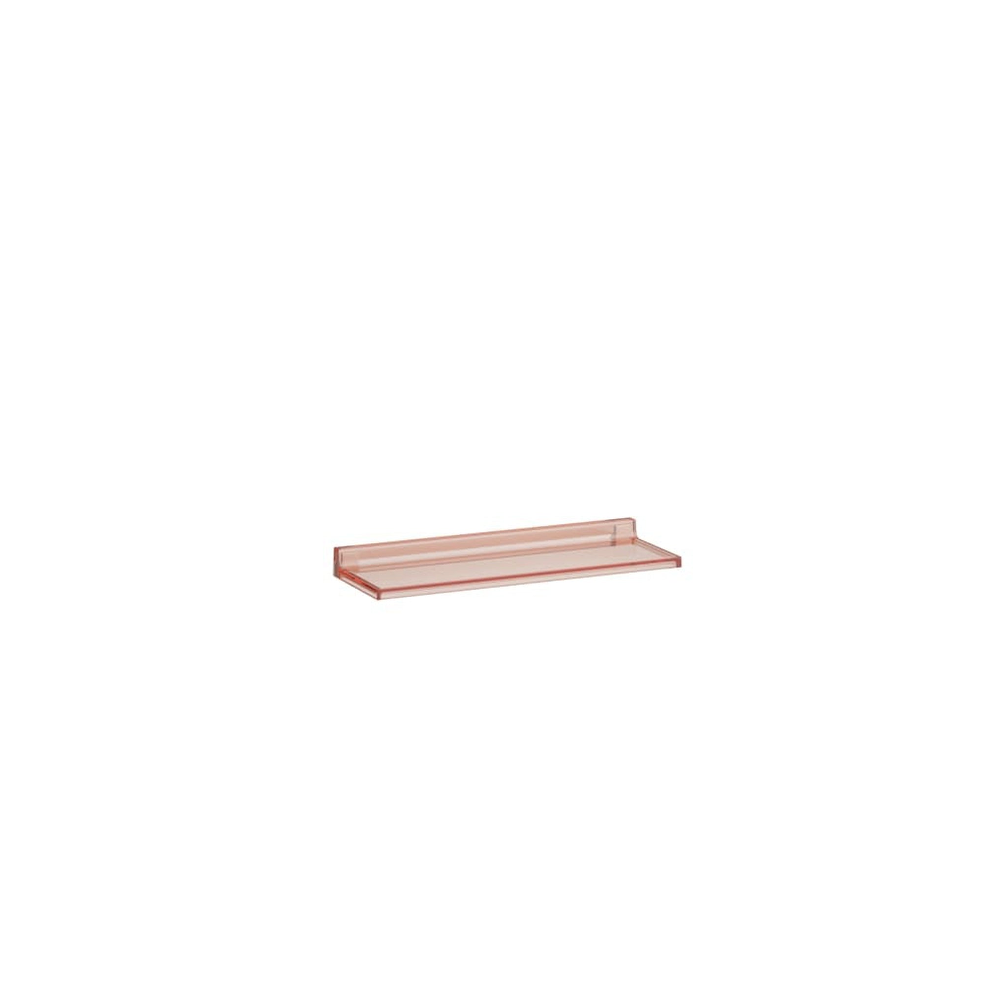 Laufen, Laufen Kartell 18" Powder Pink Acrylic Wall Shelf