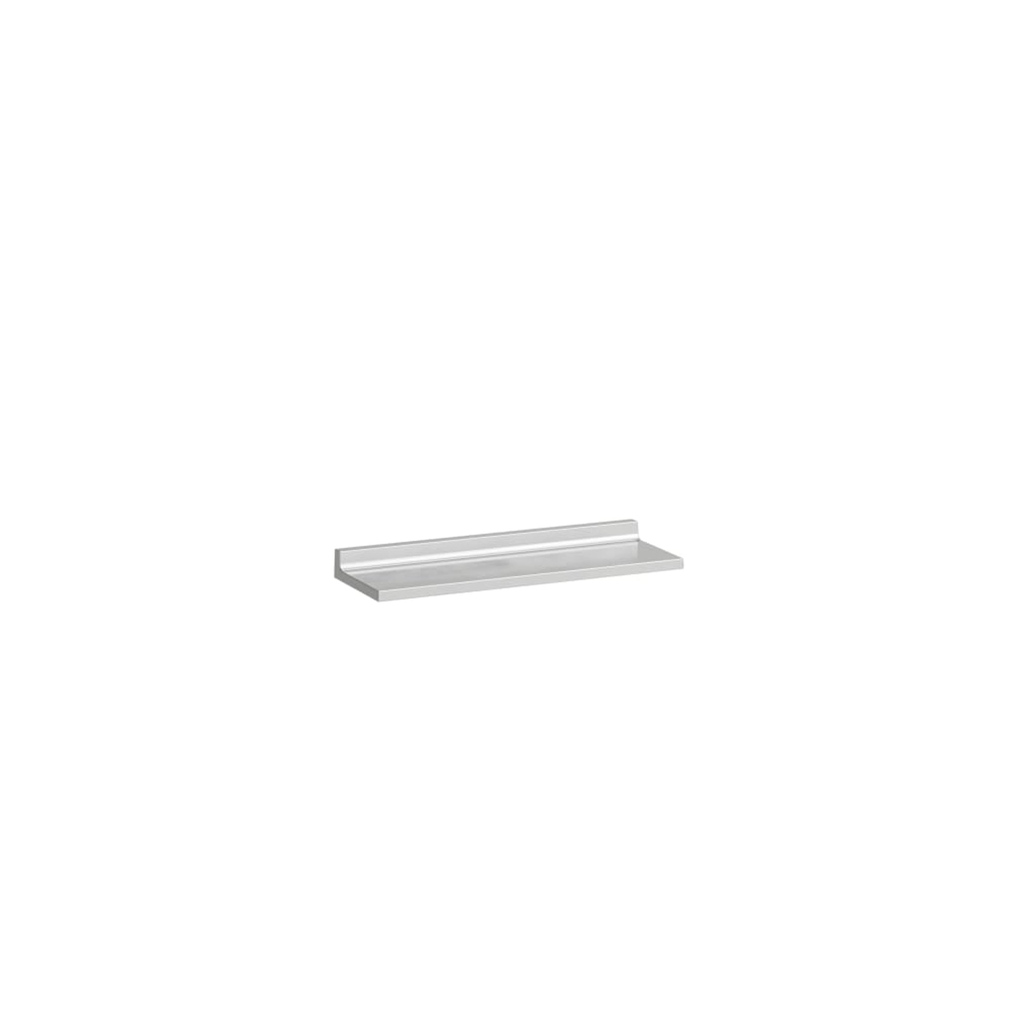 Laufen, Laufen Kartell 18" Silver Acrylic Wall Shelf