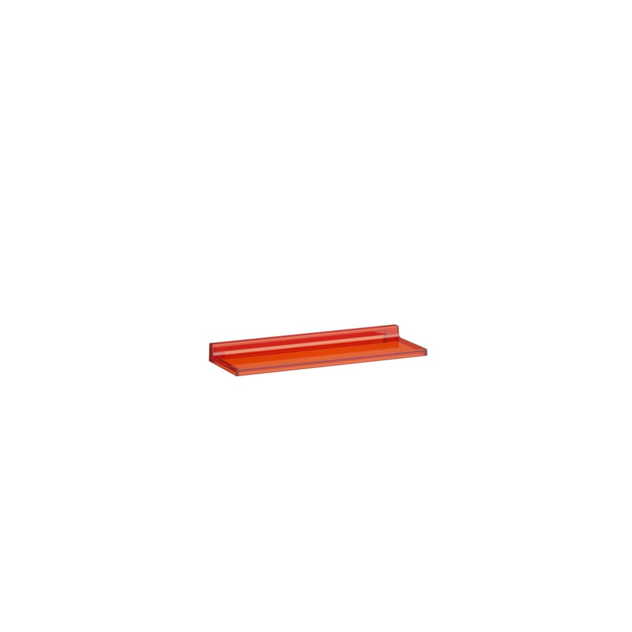 Laufen, Laufen Kartell 18" Tangerine Orange Acrylic Wall Shelf