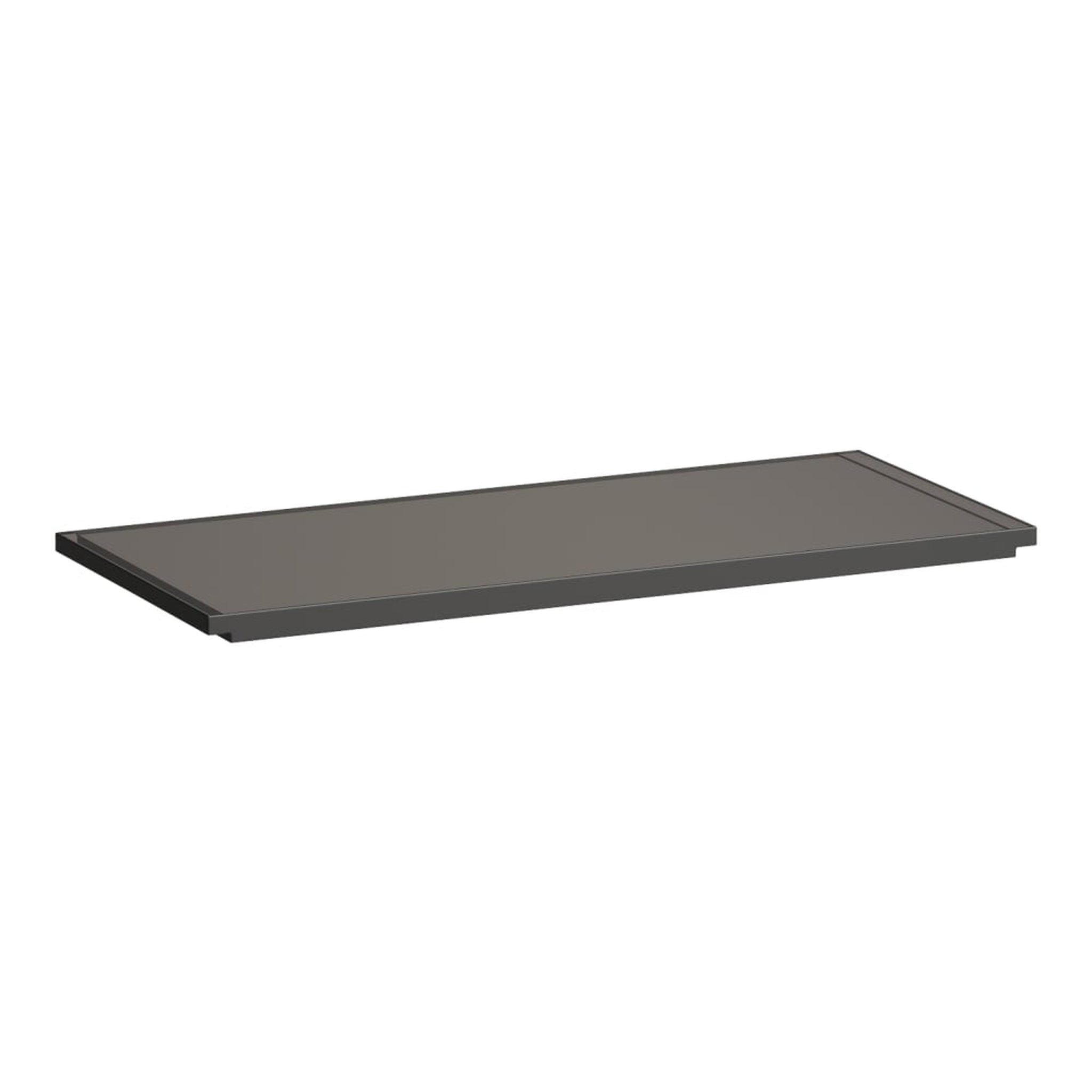 Laufen, Laufen Kartell 18" x 8" Smoky Gray Acrylic Tray for Bathroom Sink