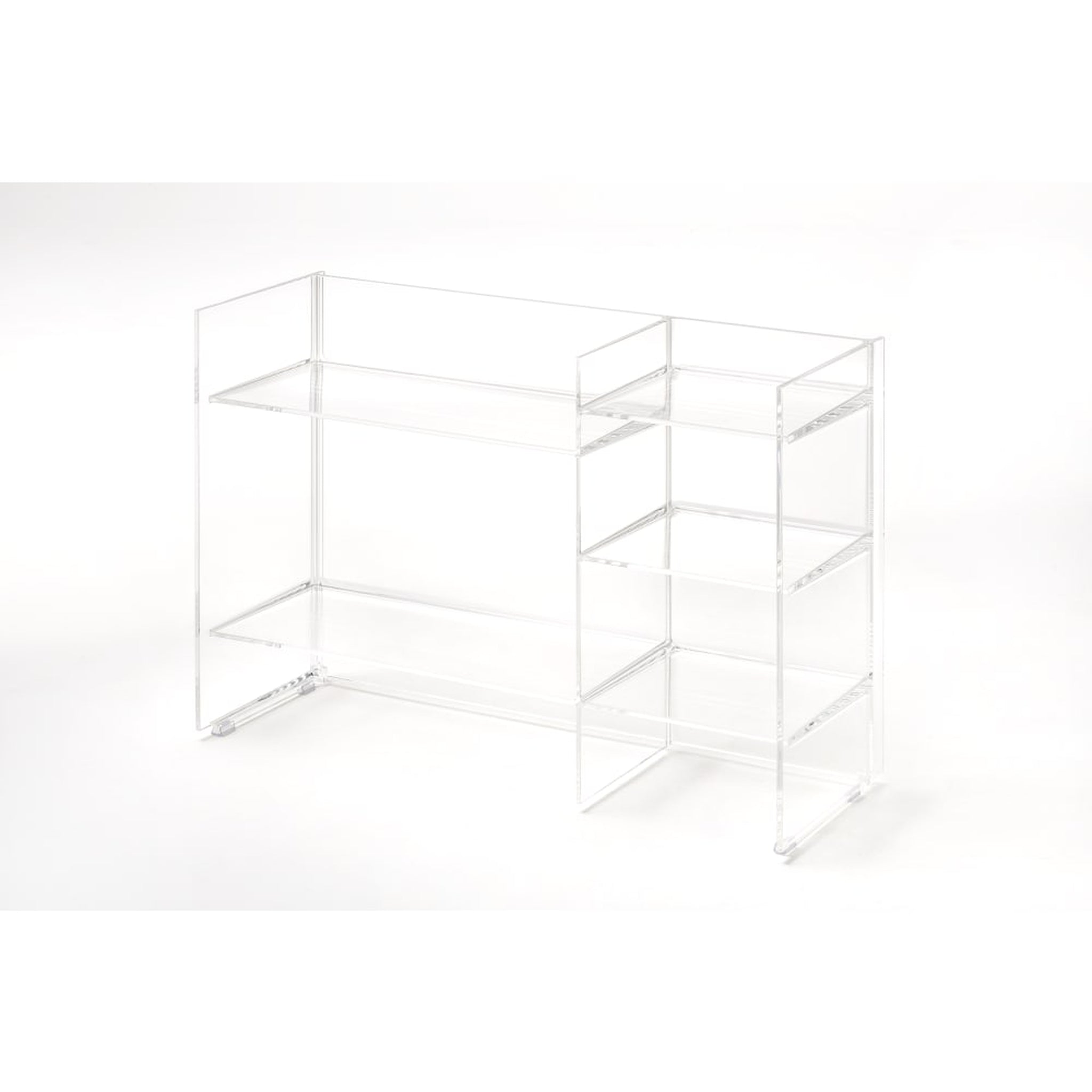 Laufen, Laufen Kartell 30" Crystal Acrylic Stackable Freestanding Shelf