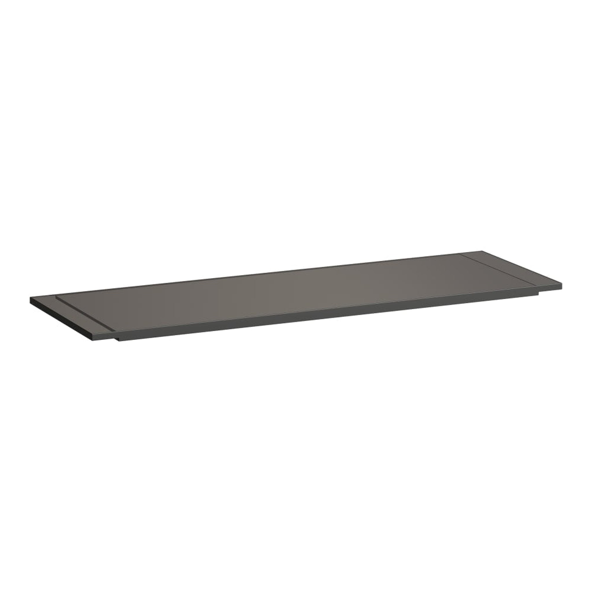 Laufen, Laufen Kartell 30" x 10" Smoky Gray Acrylic Bathtub Caddy Tray