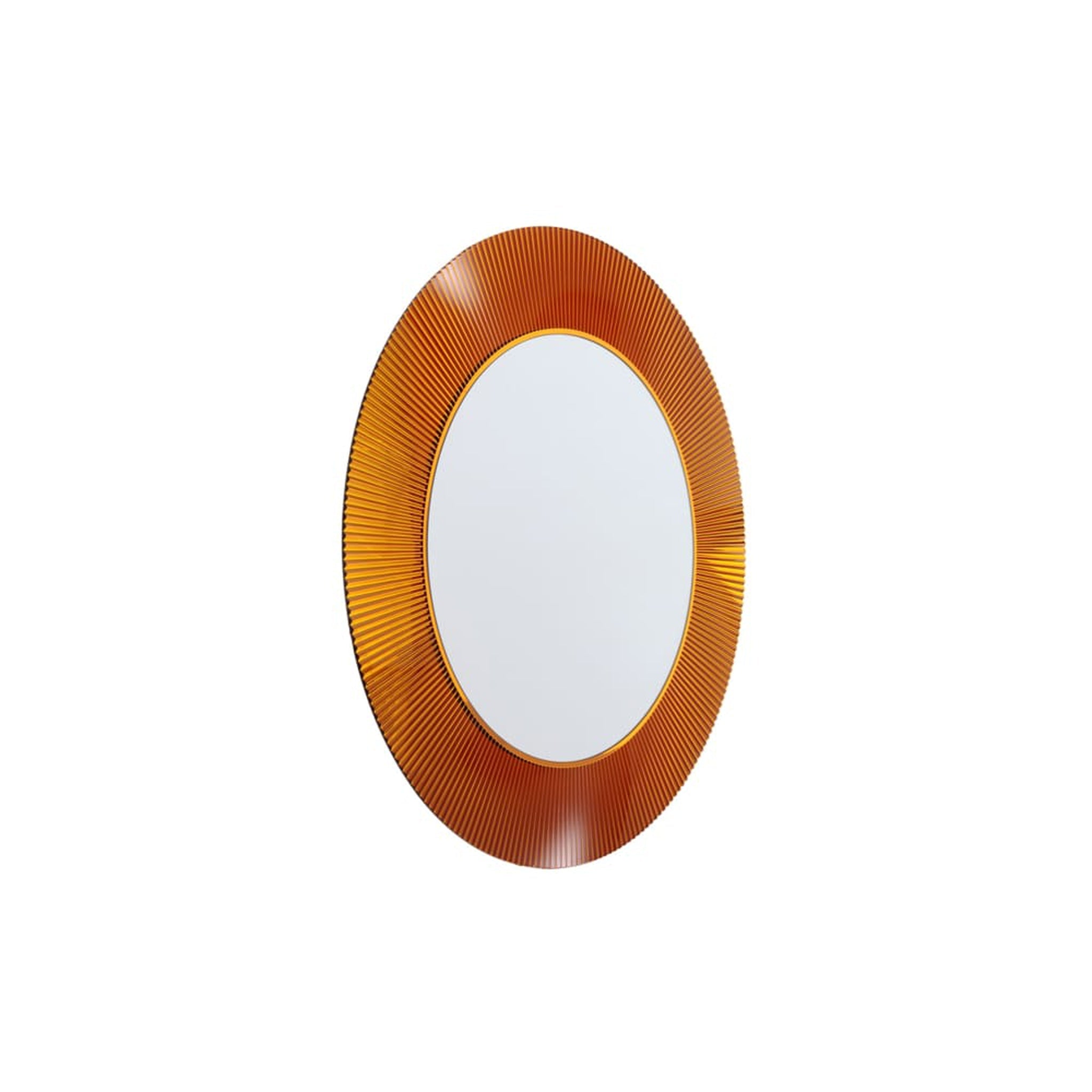 Laufen, Laufen Kartell 31" Round Amber Polycarbonate "All Saints" Mirror