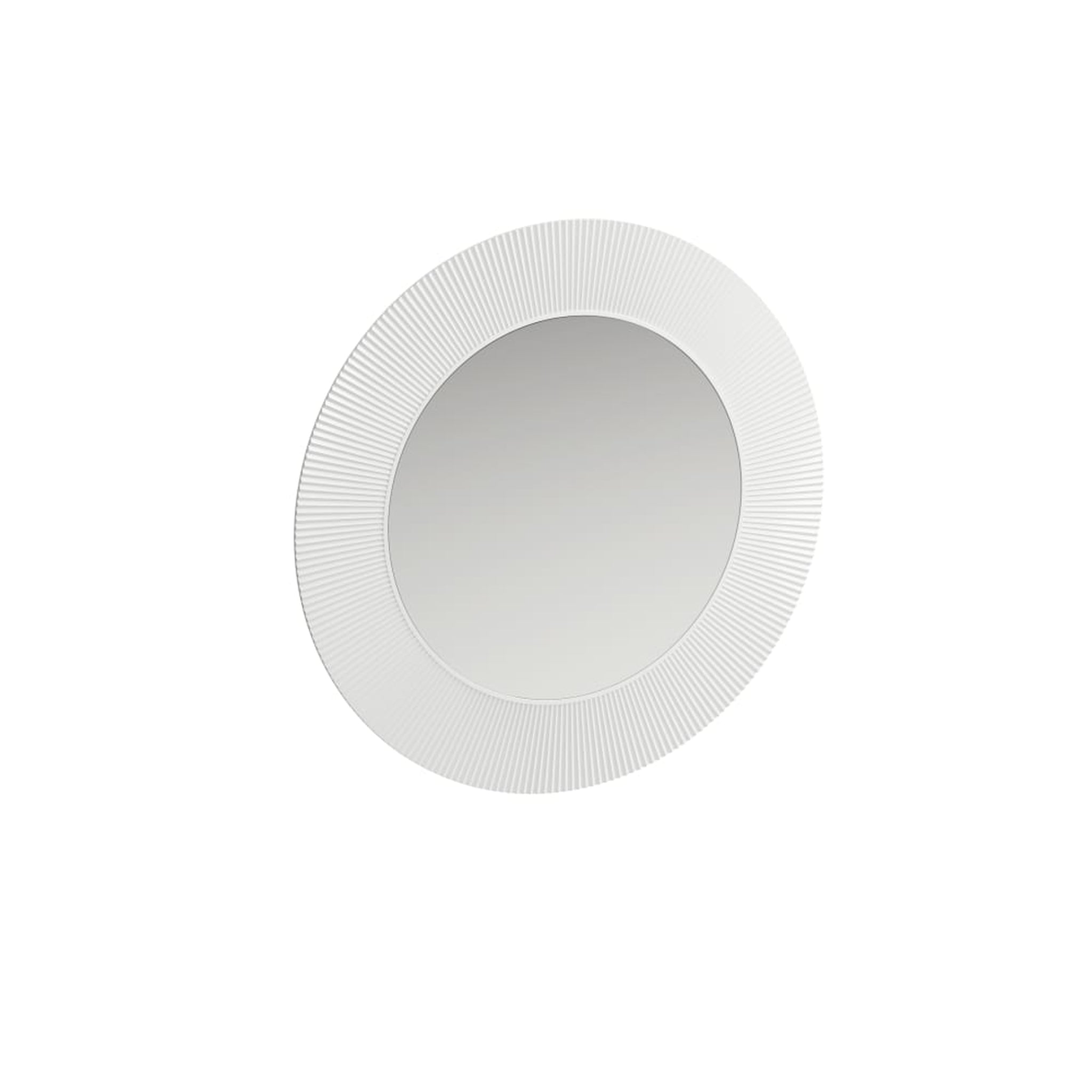 Laufen, Laufen Kartell 31" Round Opaque White Polycarbonate "All Saints" Mirror