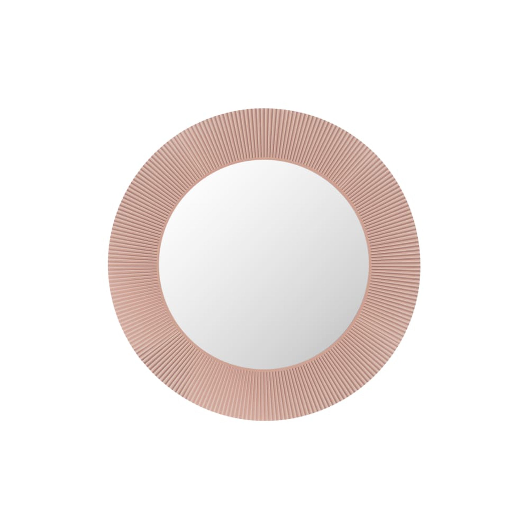 Laufen, Laufen Kartell 31" Round Powder Pink Polycarbonate "All Saints" Mirror