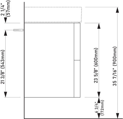 Laufen_Kartell_407608_Technical_Drawing_Side_View