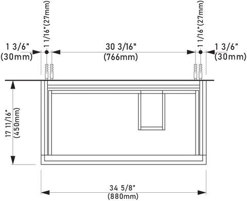 Laufen_Kartell_407608_Technical_Drawing_Top_View