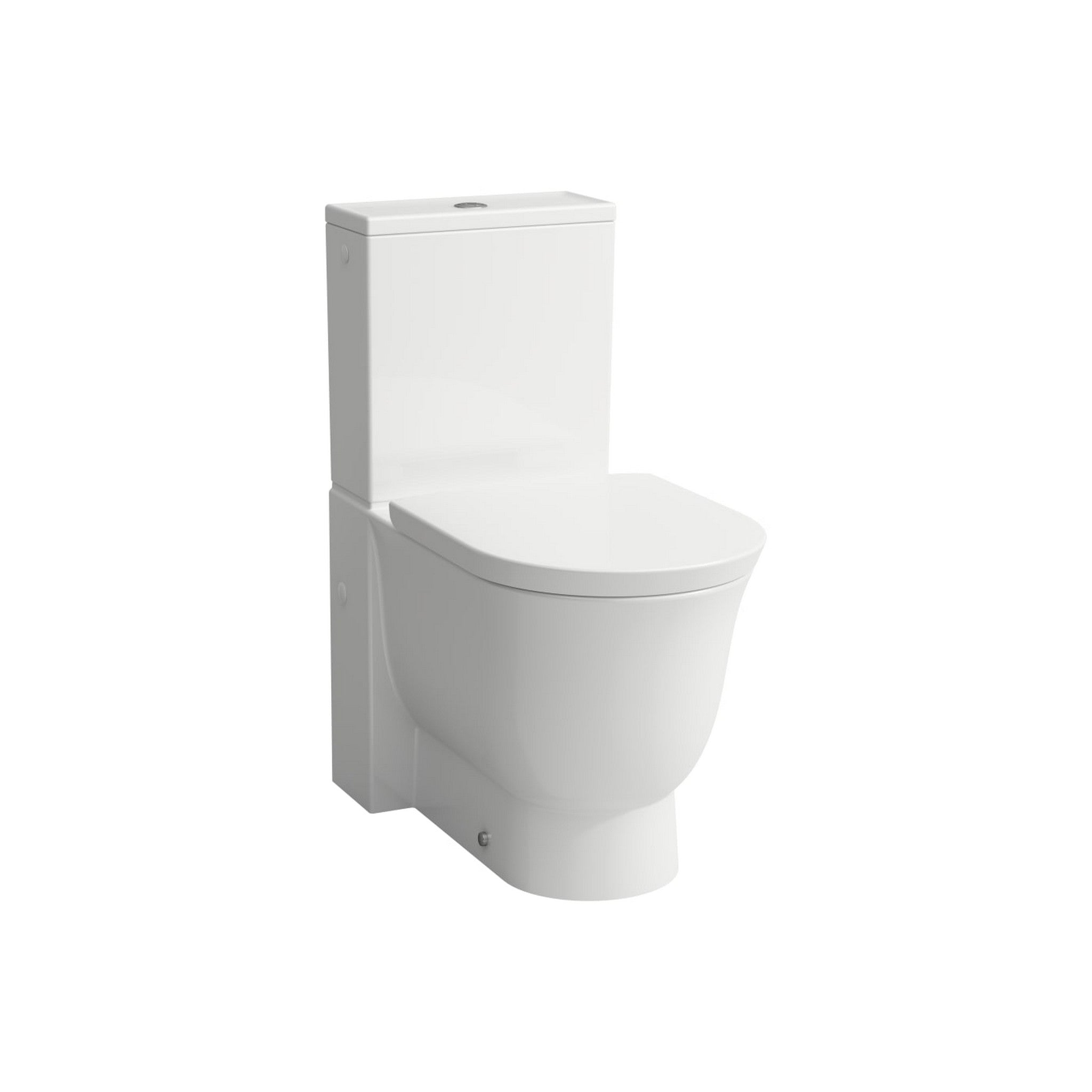 Laufen, Laufen New Classic 15" 2-Piece Matte White Dual-Flush Washdown Rimless Floor-Mounted Toilet