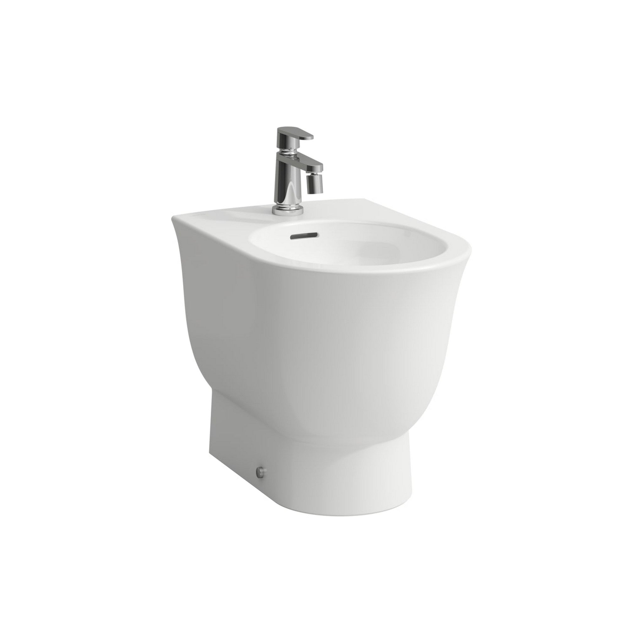 Laufen, Laufen New Classic 15" Single-Hole Mattte White Floor-Mounted Bidet