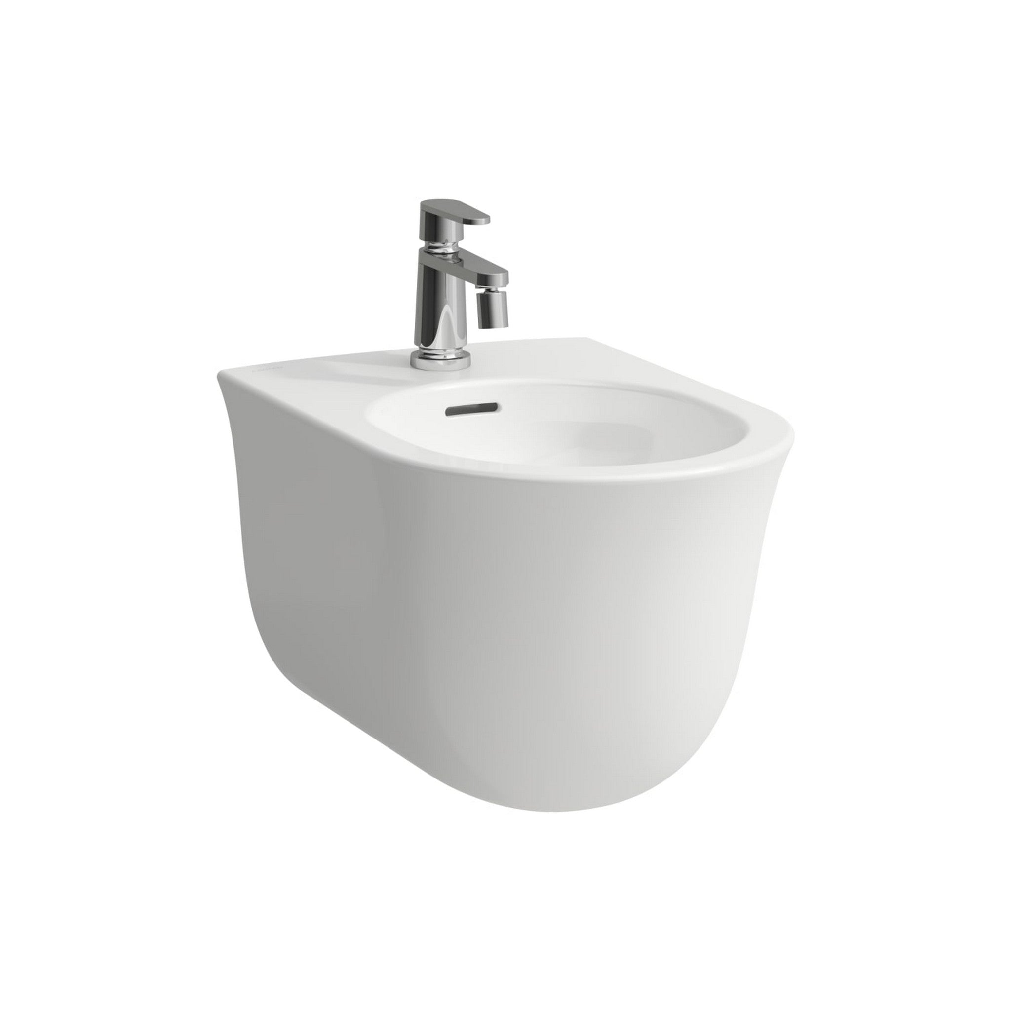 Laufen, Laufen New Classic 15" Single-Hole Mattte White Wall-Mounted Bidet