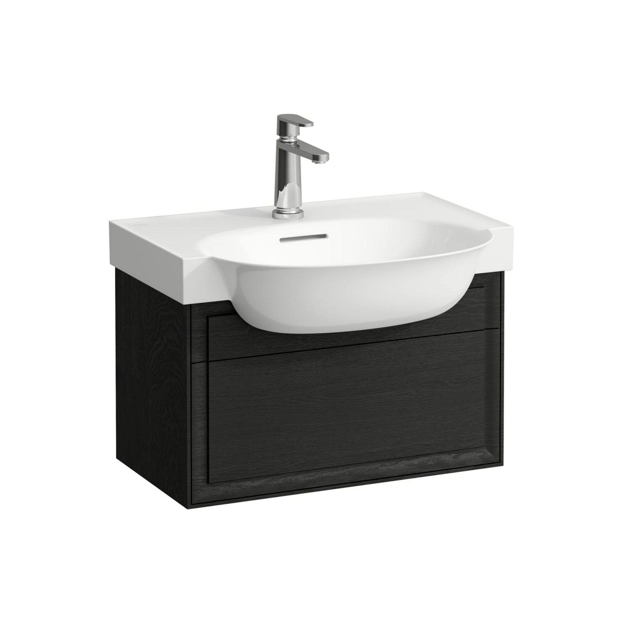 Laufen, Laufen New Classic 23" 1-Drawer Blacked Oak Wall-Mounted Vanity for New Classic Bathroom Sink Model: H813853