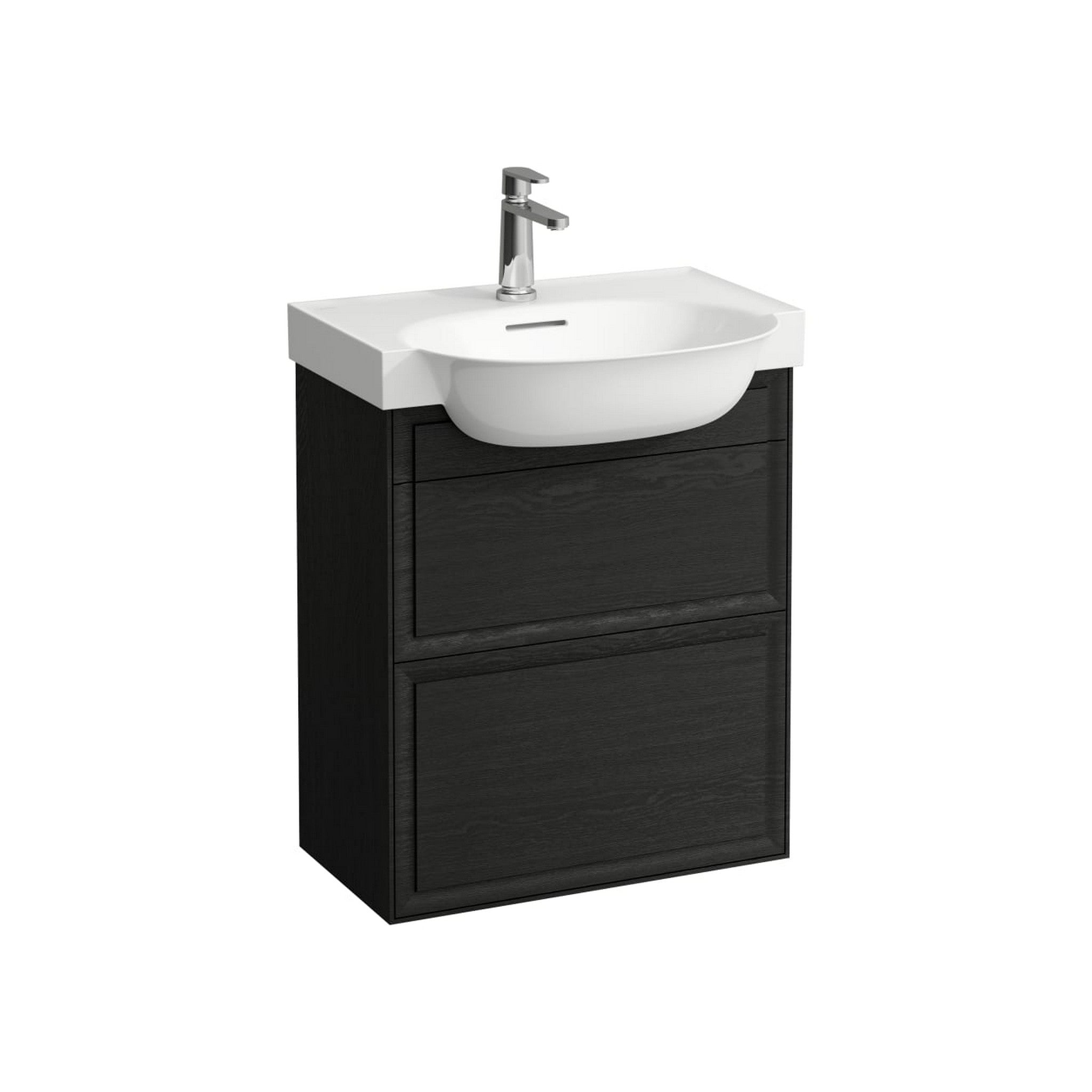 Laufen, Laufen New Classic 23" 2-Drawer Blacked Oak Wall-Mounted Vanity for New Classic Bathroom Sink Model: H813853