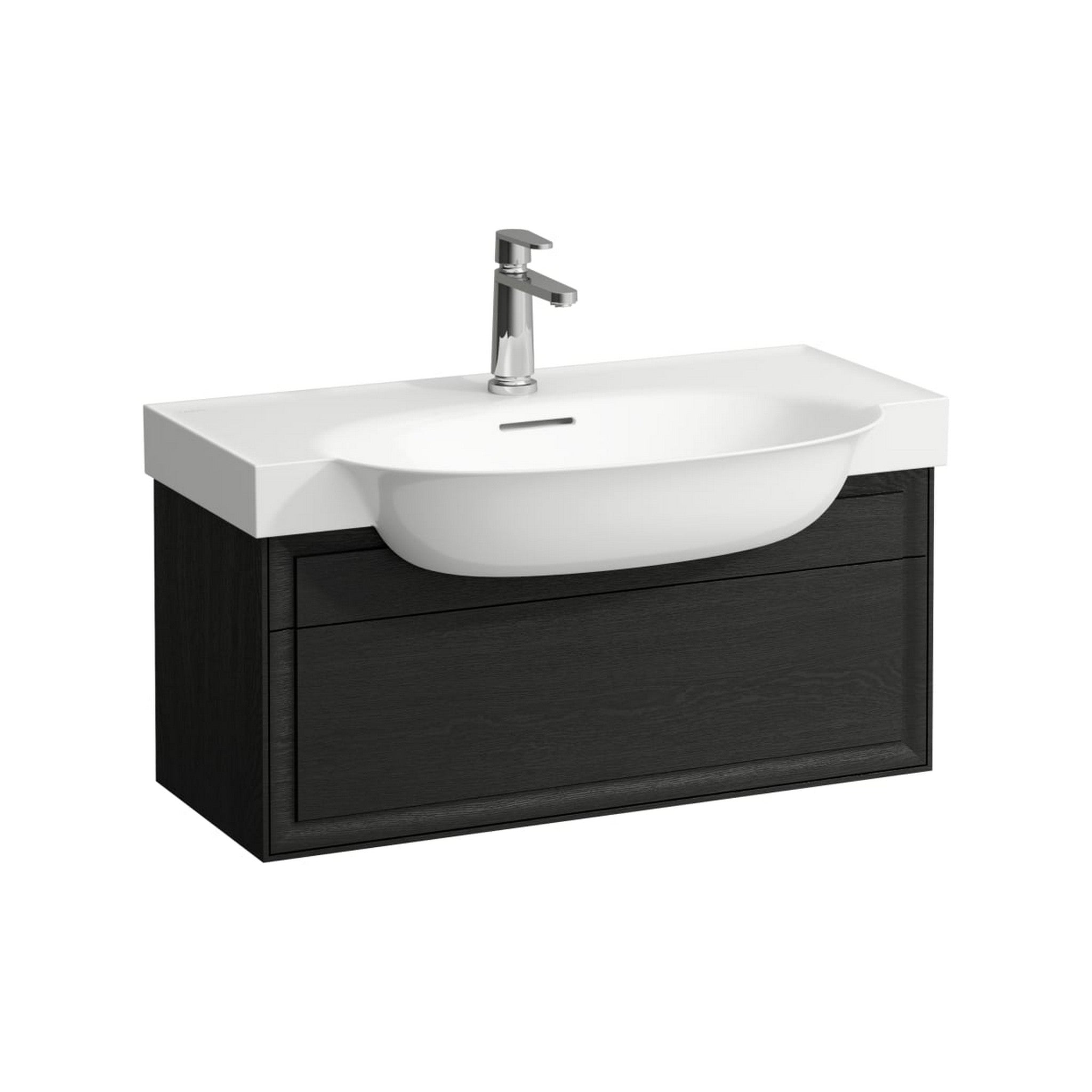 Laufen, Laufen New Classic 31" 1-Drawer Blacked Oak Wall-Mounted Vanity for New Classic Bathroom Sink Model: H813855